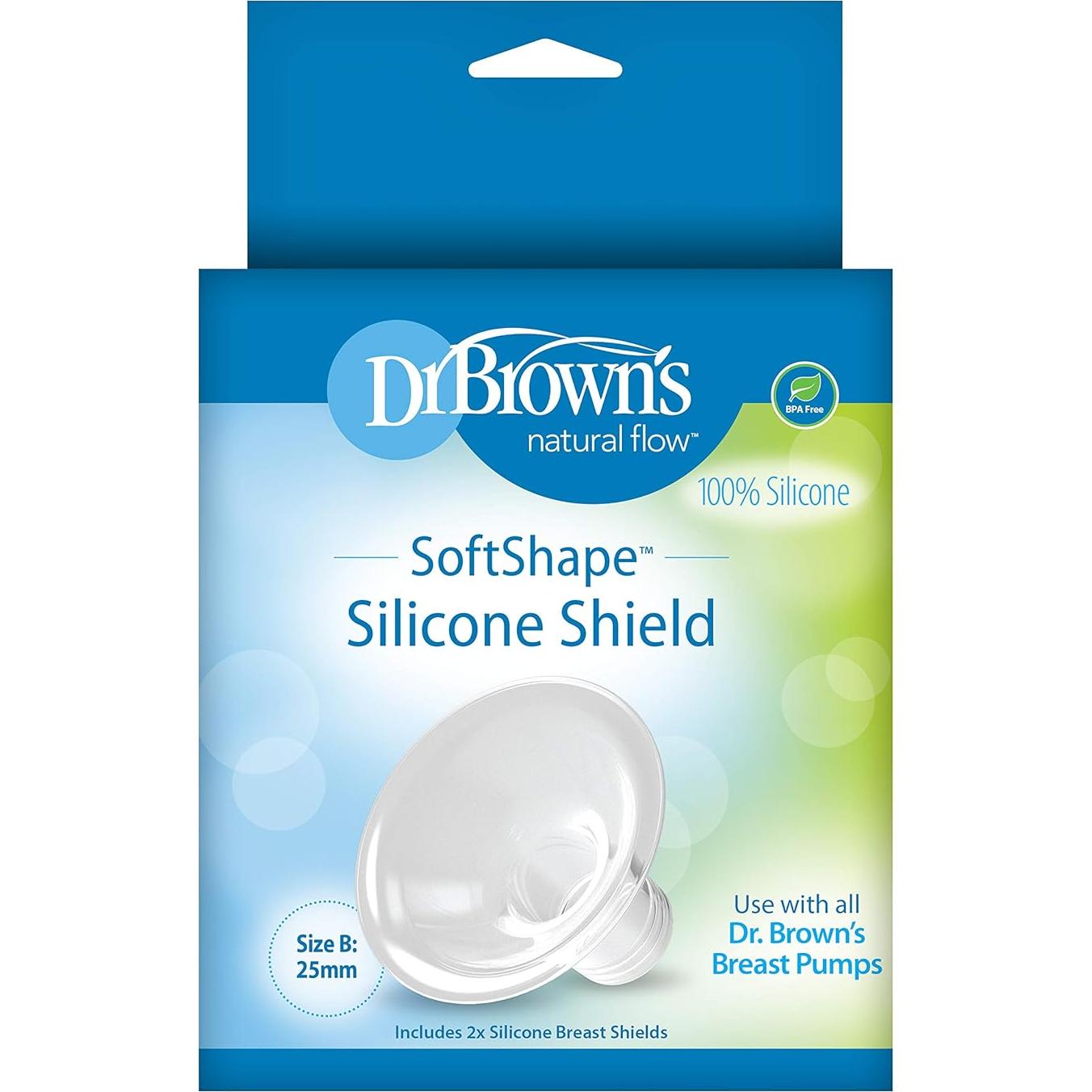 Escudos de Silicona Dr. Brown Tamaño B (25 mm) 2 Unidades