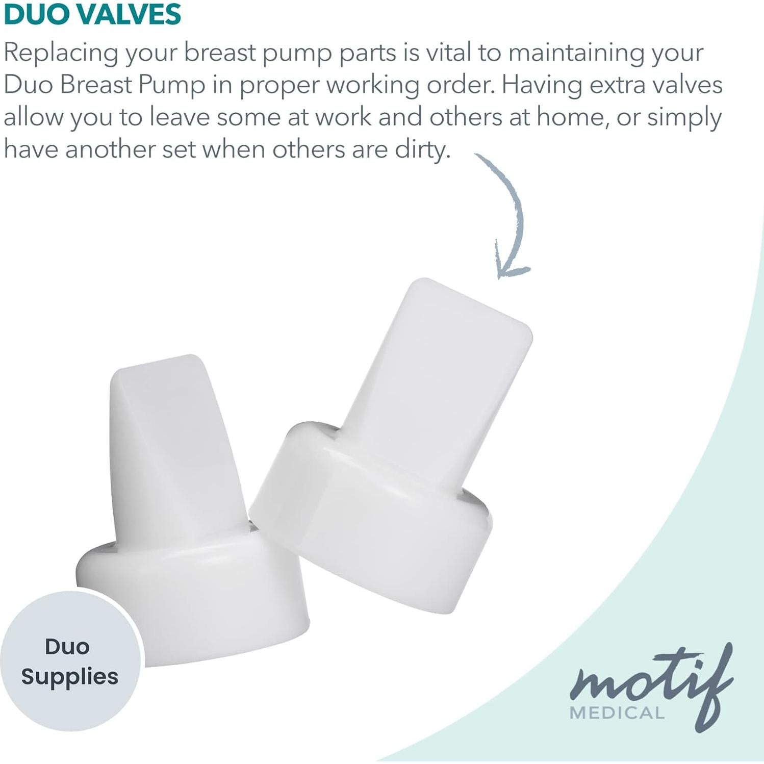 Válvulas de Repuesto Motif Medical para Extractor de Leche Duo - 2 Piezas