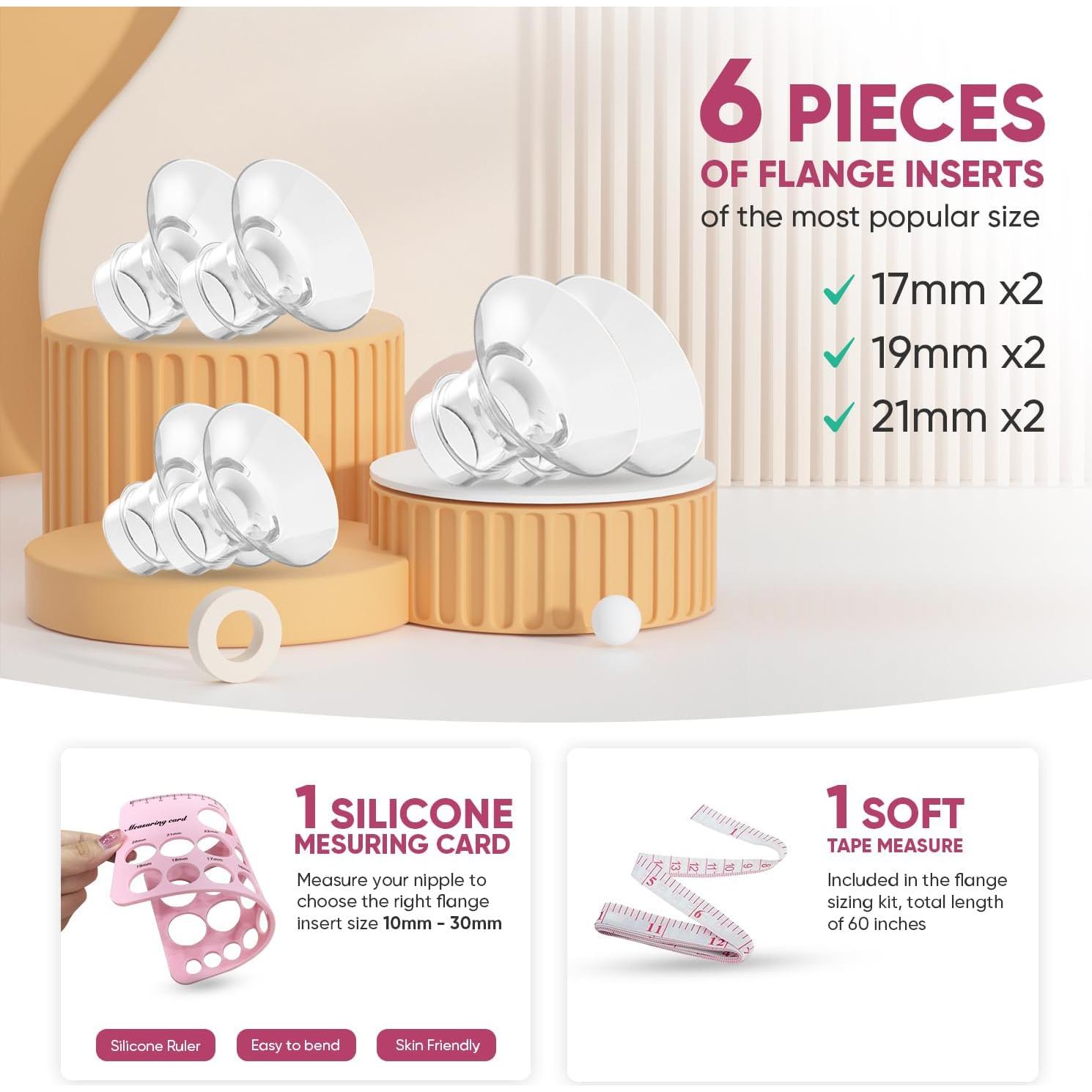 Insertos de Brida Silicona K-Replace4u TAQ 6 Piezas 17-21mm