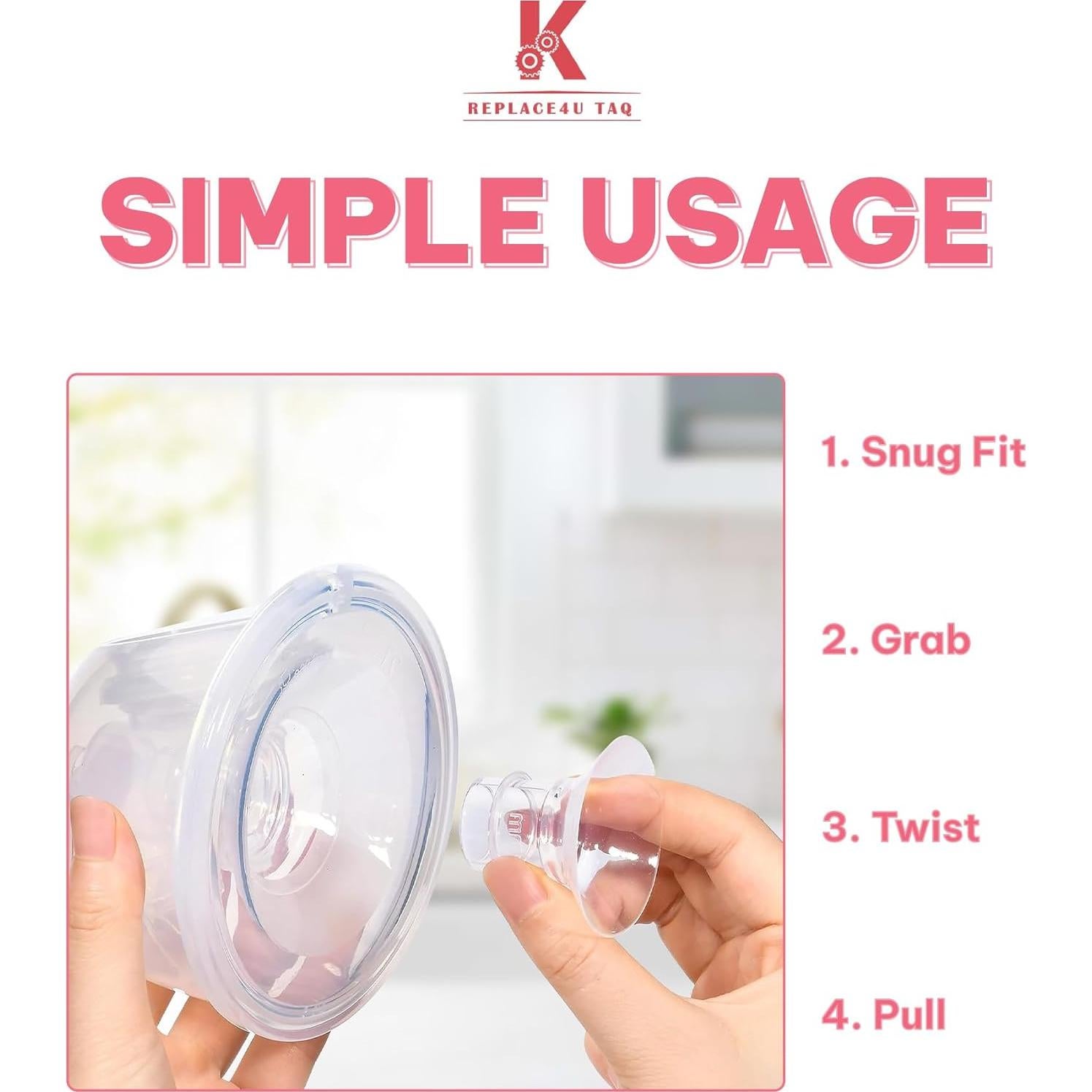 Insertos de Brida Silicona K-Replace4u TAQ 6 Piezas 17-21mm