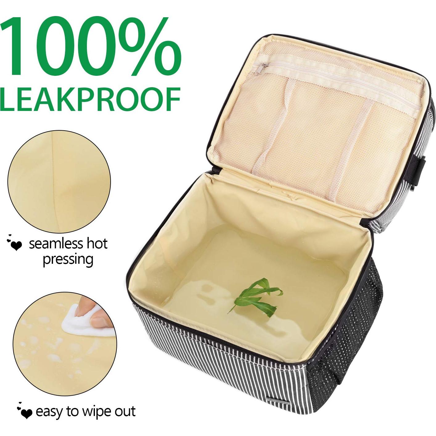 Bolsa de Bomba de Pecho Teamoy Doble Capa Rayas Blancas y Negras