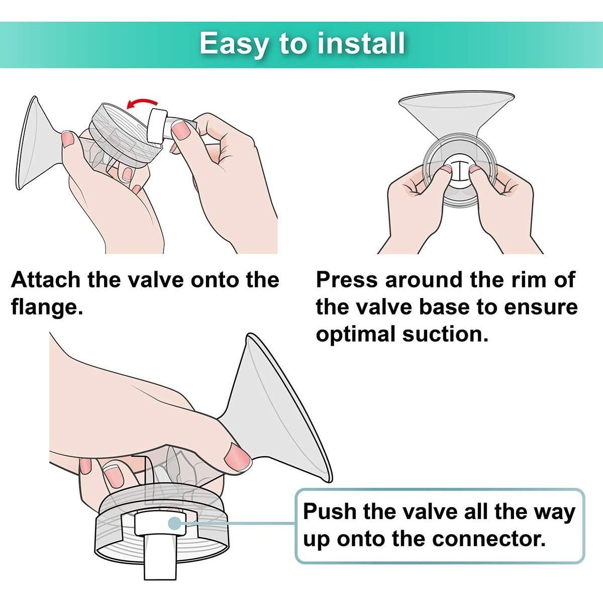 Válvulas de Pico de Pato Nenesupply para Extractores Spectra - 6 Piezas
