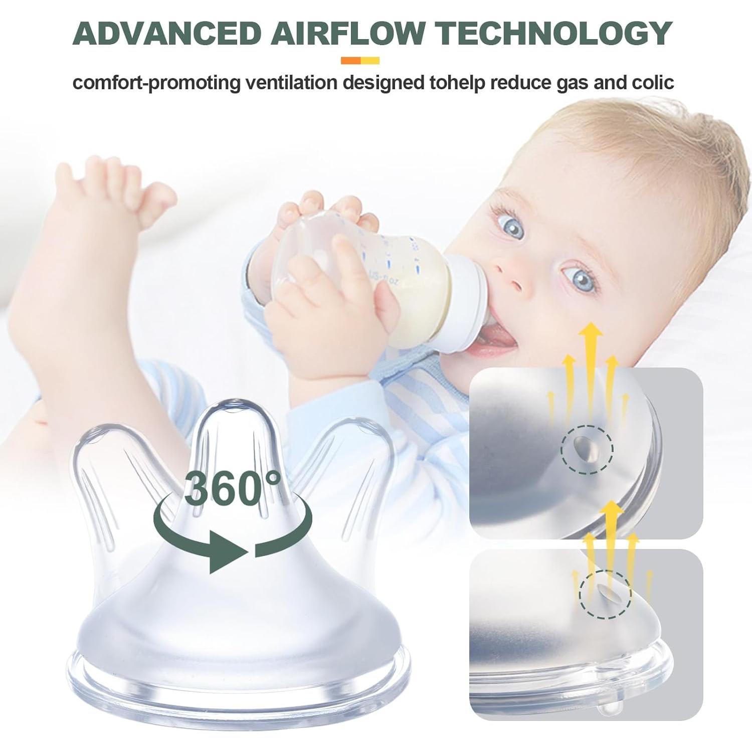 Chupetes de botella Spectra silicona suave 0-12 meses 2PCS