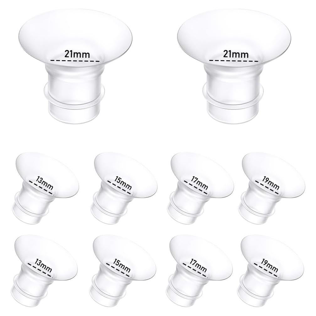 10 Piezas Inserto de Brida Silicona para Extractor de Leche BDICOVE