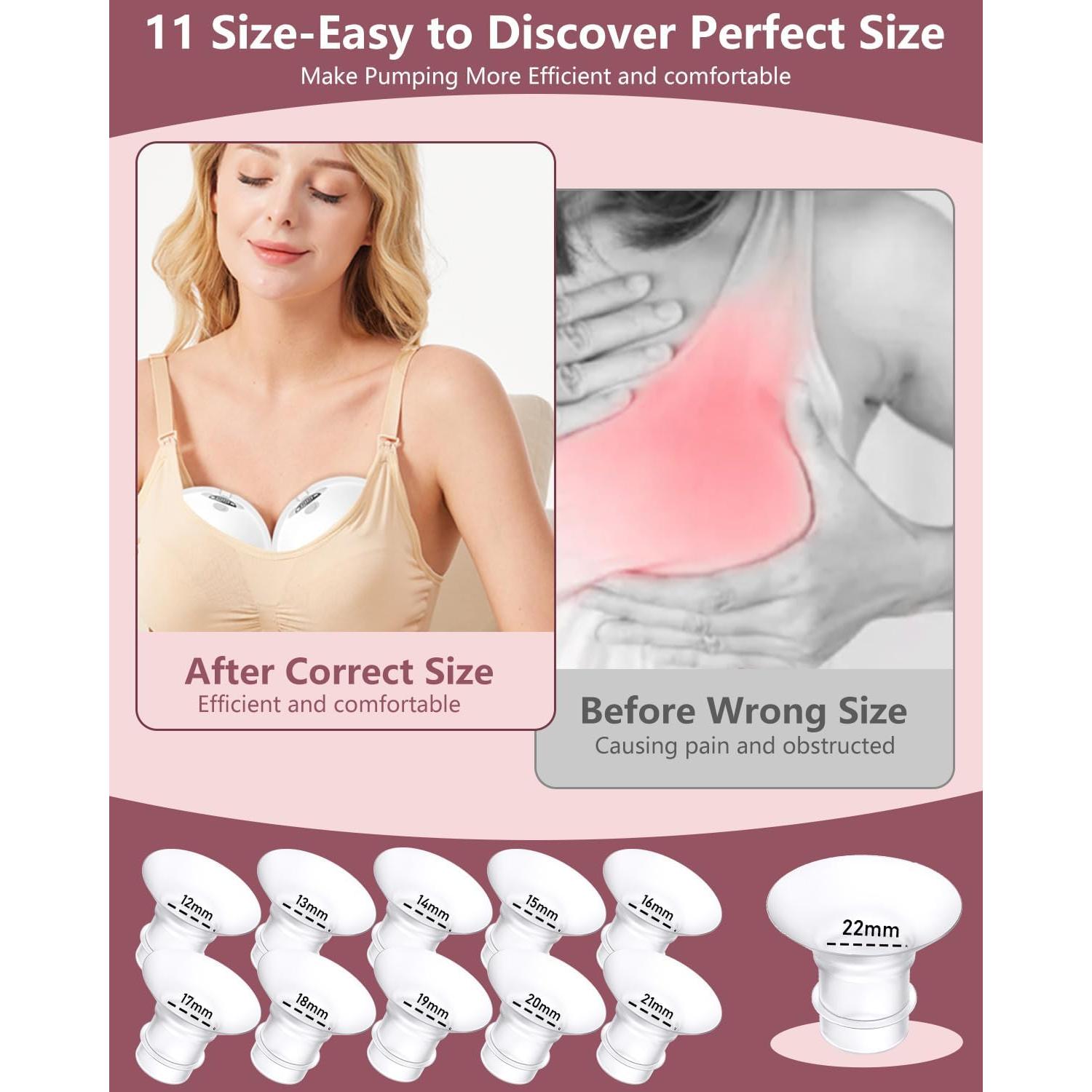 10 Piezas Inserto de Brida Silicona para Extractor de Leche BDICOVE