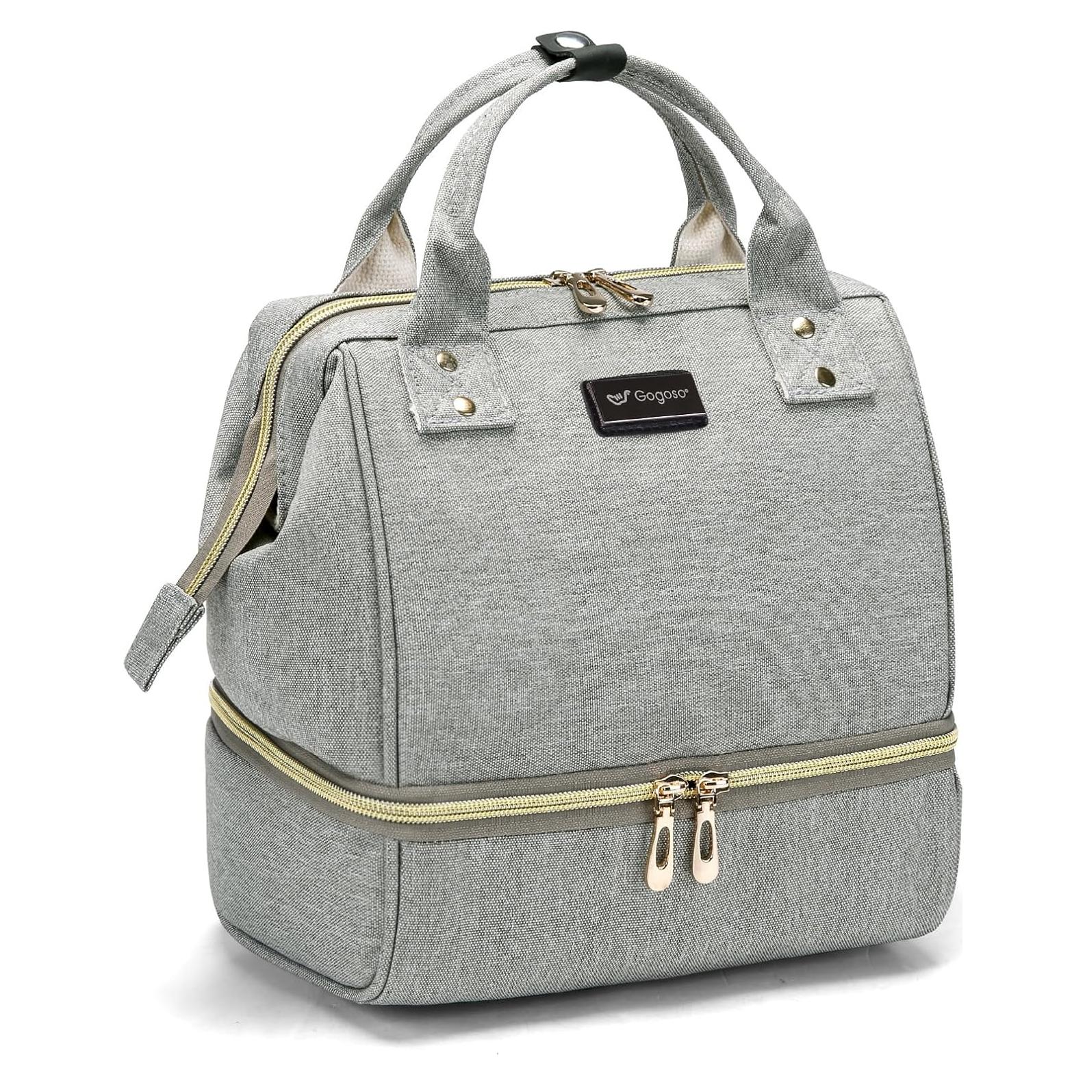 Bolsa para extractor de leche Gogoso gris, 25x24x17 cm