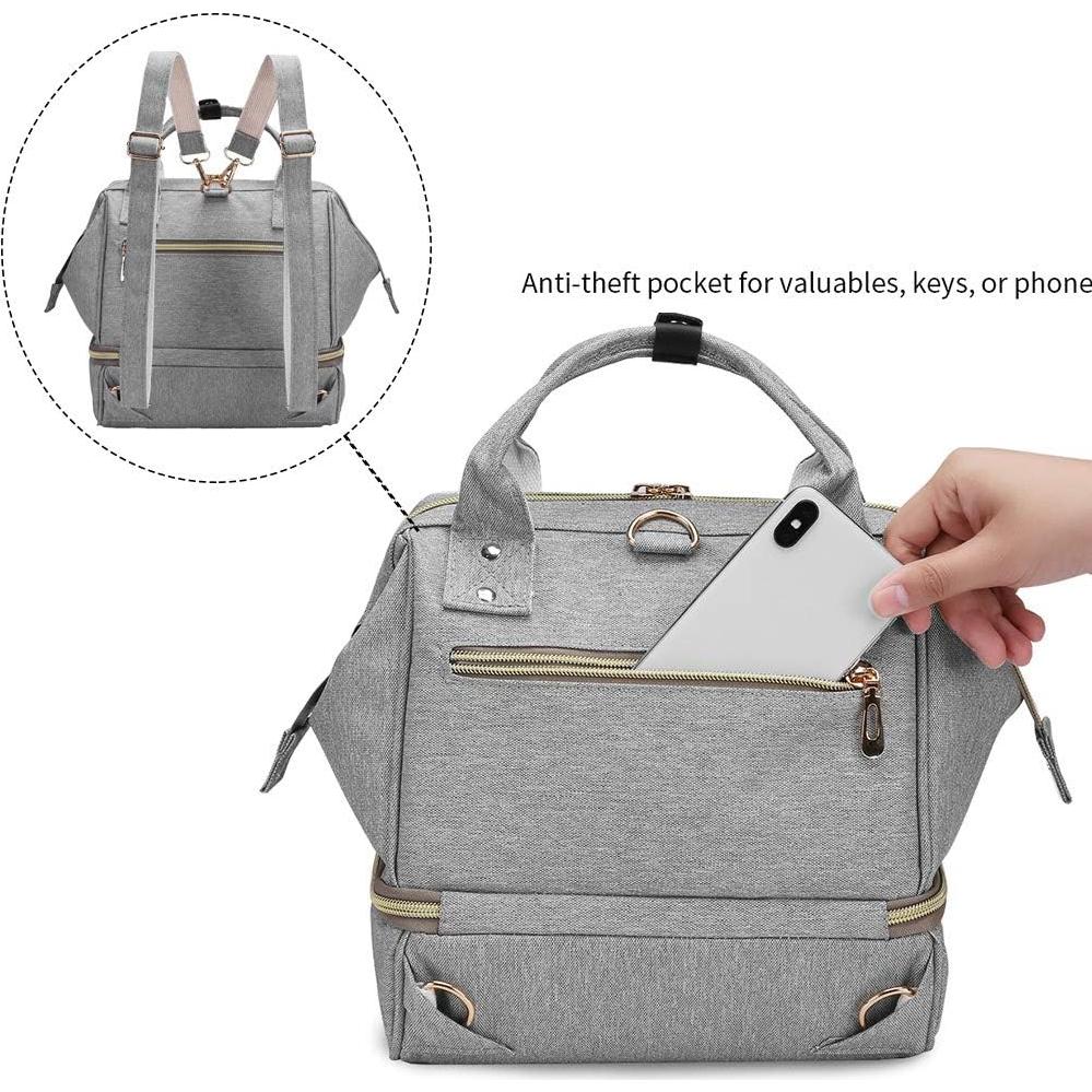 Bolsa para extractor de leche Gogoso gris, 25x24x17 cm