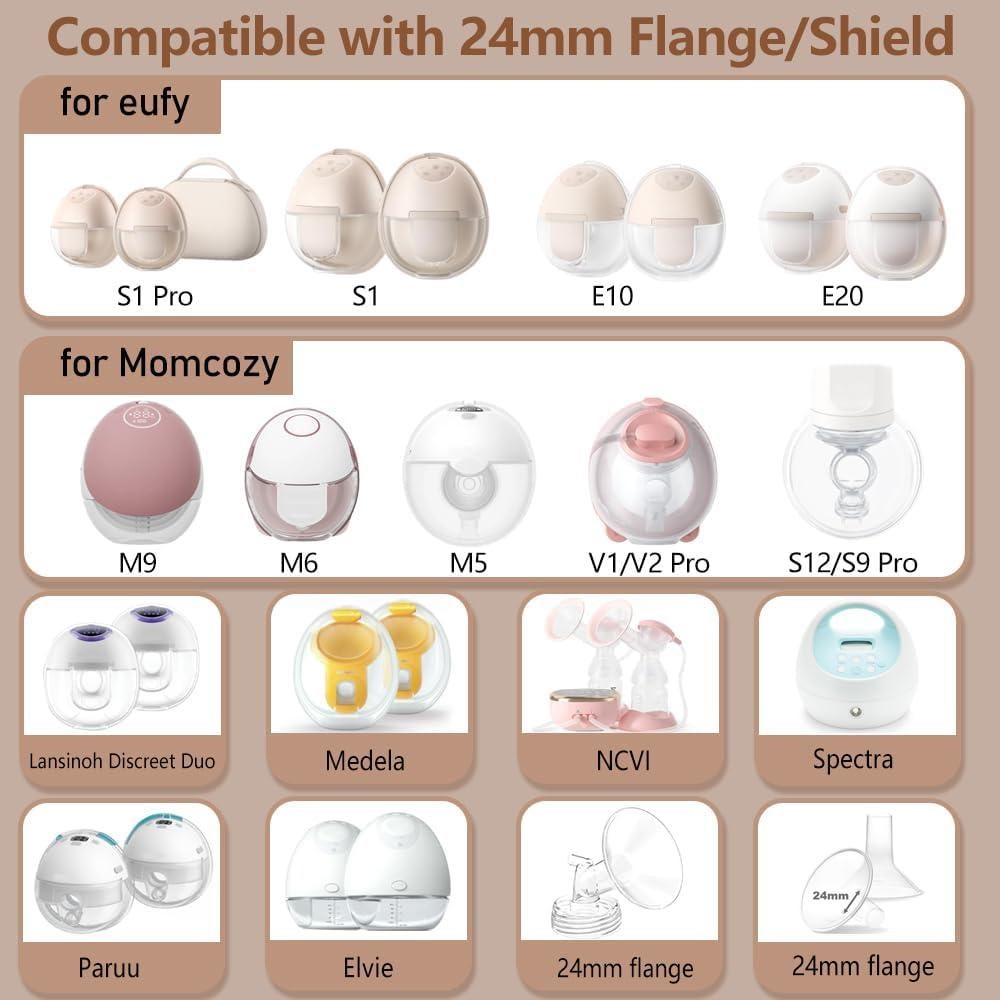 Inserto de Brida 21mm IVARONAL para Extractores de Leche