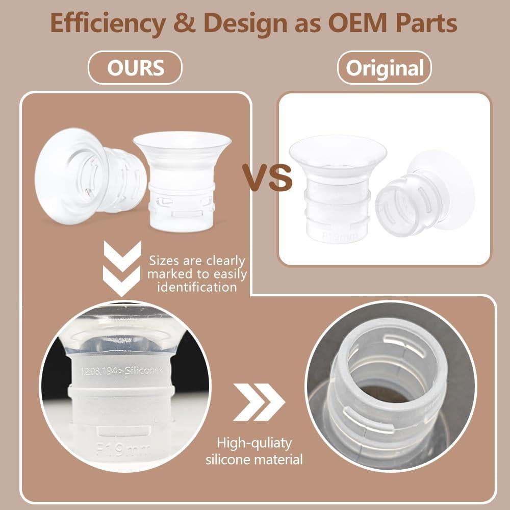 Inserto de Brida 21mm IVARONAL para Extractores de Leche