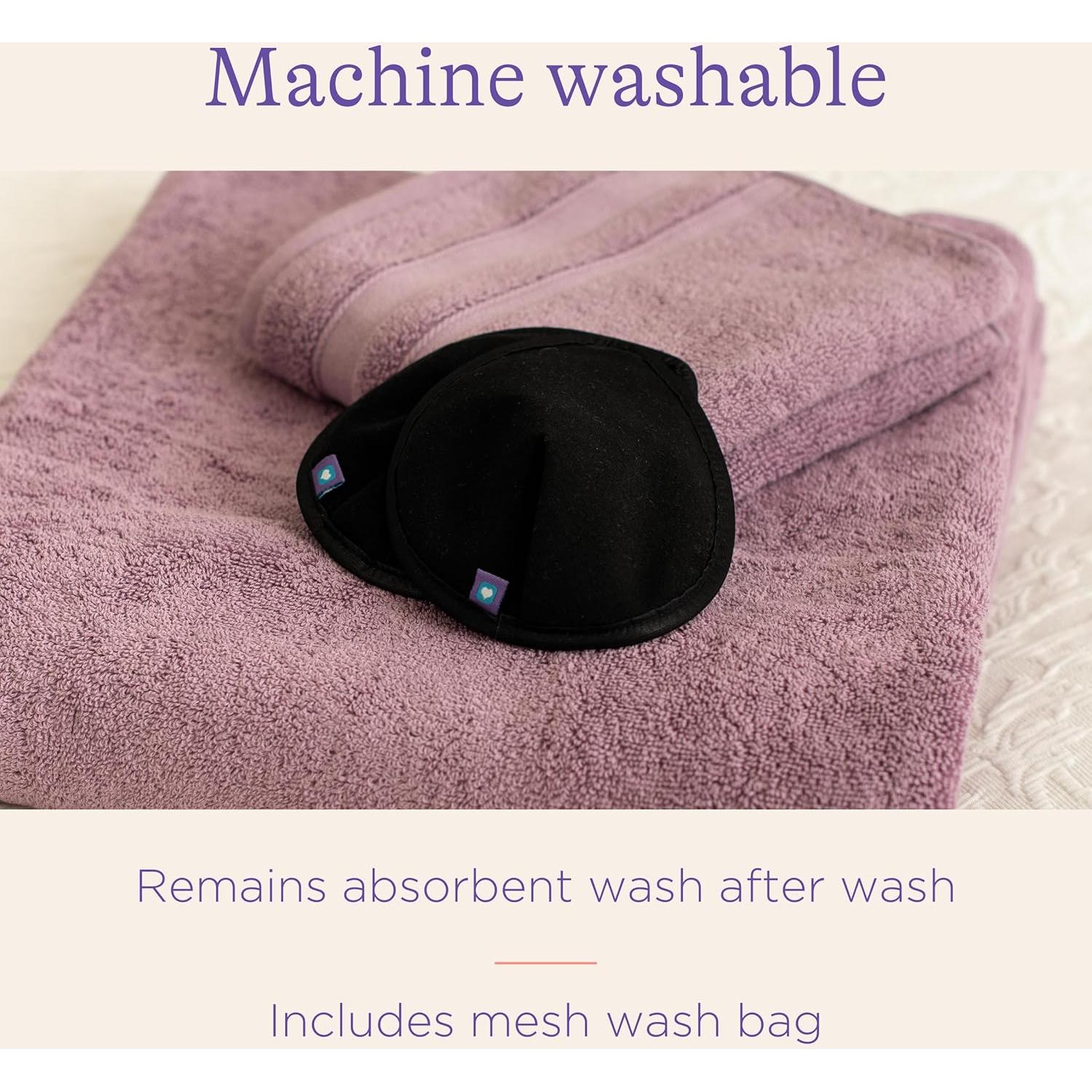 Almohadillas de Lactancia Reutilizables Lansinoh 8 Piezas Rosa y Negro