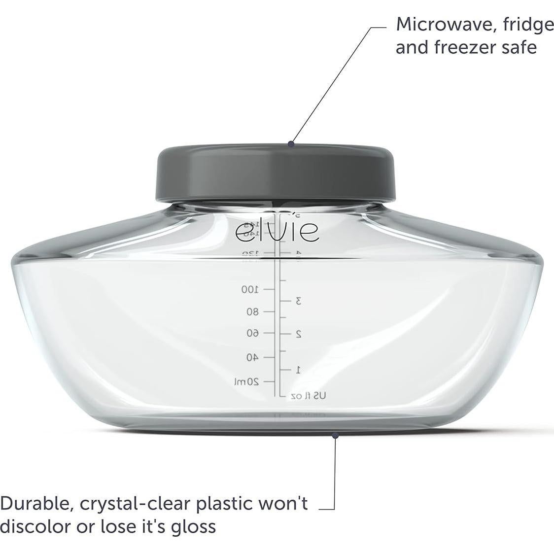 Botellas de Almacenamiento de Leche Materna Elvie - 3 Unidades - Libre de BPA