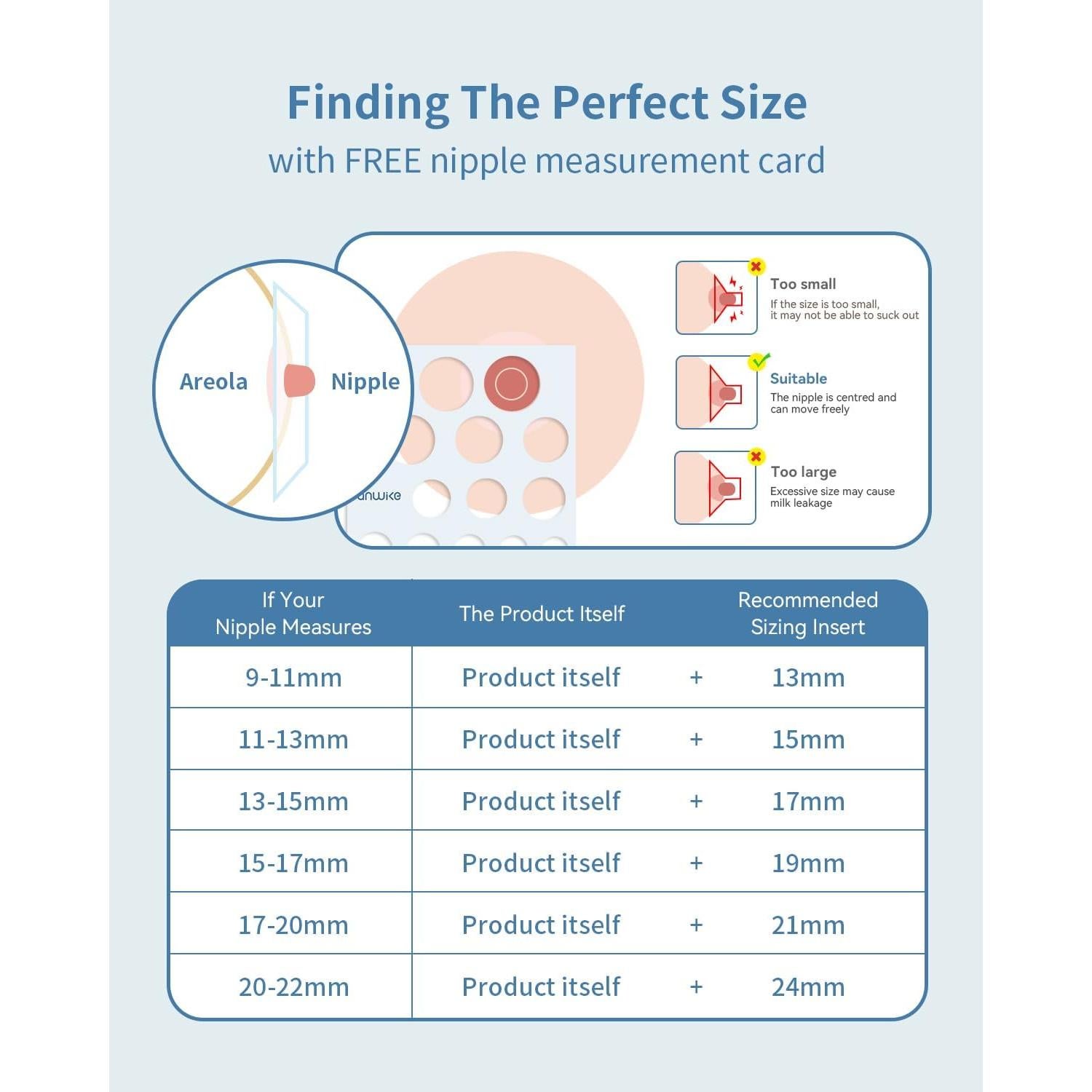 Kit de Tamaño de Brida 10PCS ANWIKE con Cepillo y Regla
