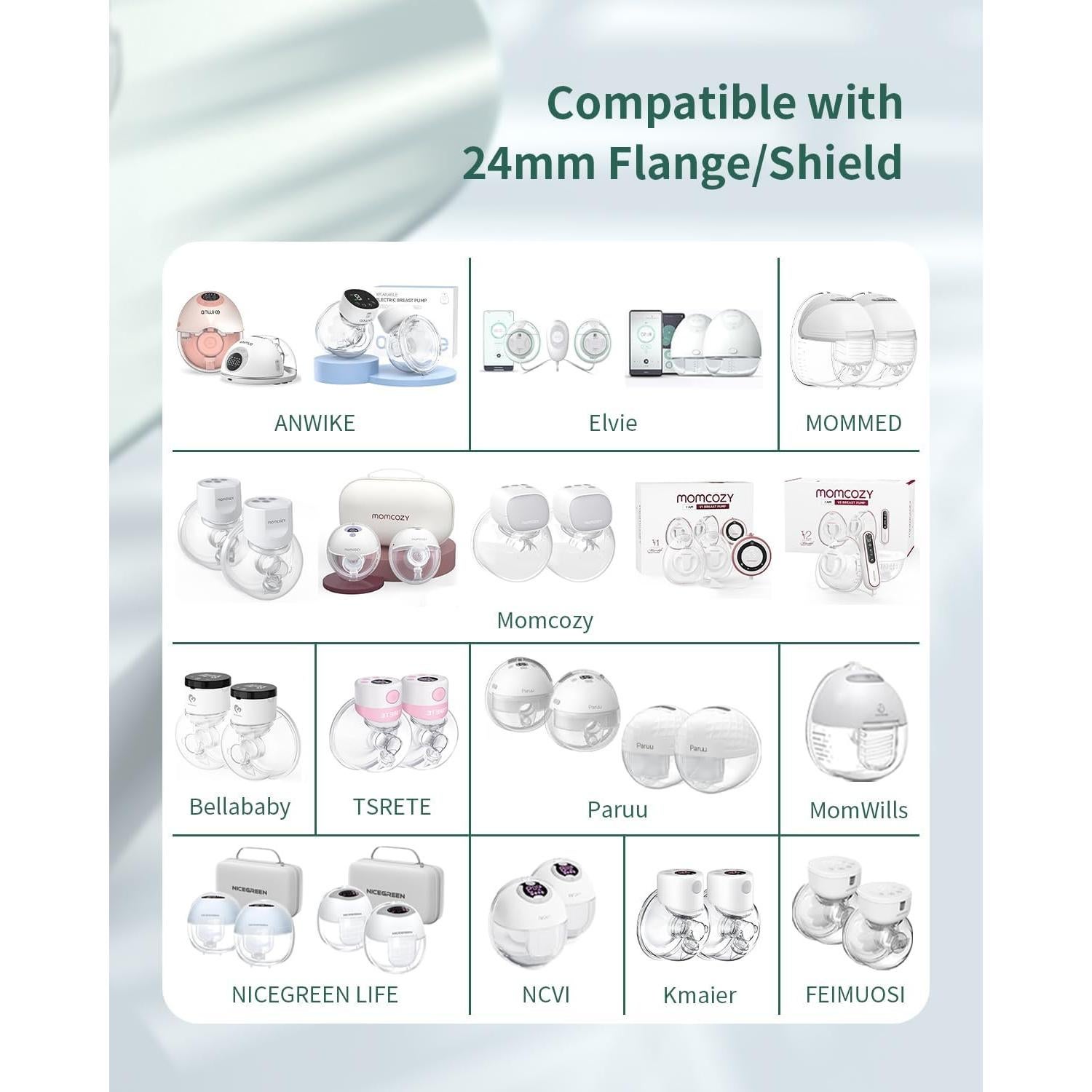 Kit de Tamaño de Brida 10PCS ANWIKE con Cepillo y Regla