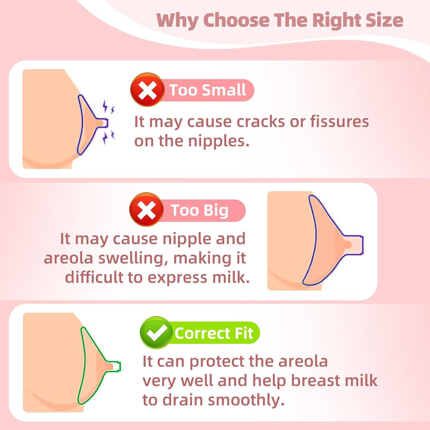 Insertos de Brida 17/19/21mm 6PCS LOTBILL para Extractor de Leche