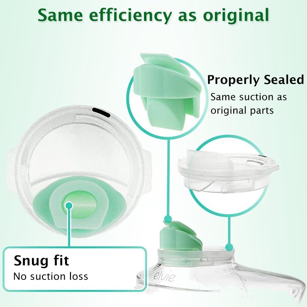 8 Válvulas de Pico de Pato IVARONAL para Sacaleches Elvie