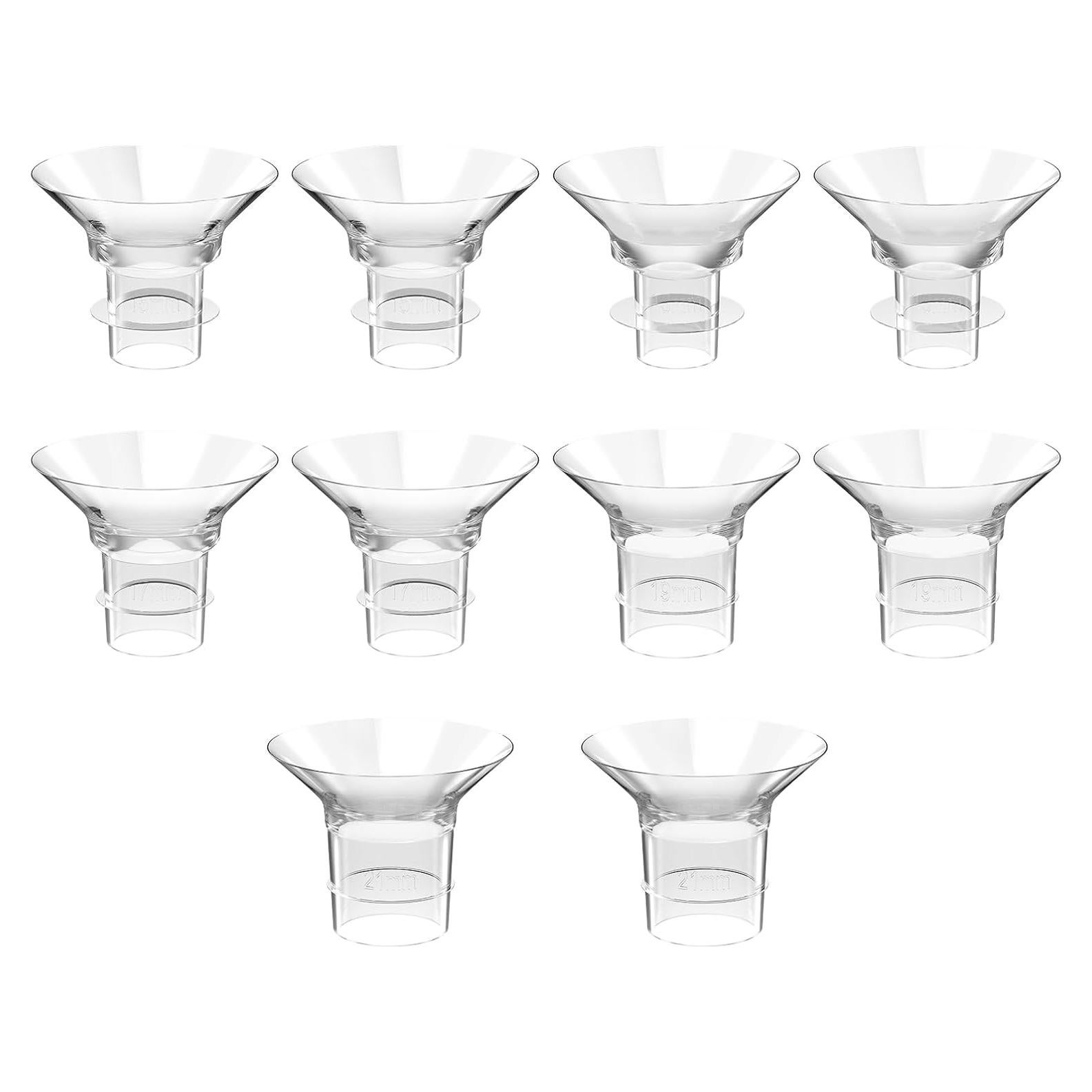 Inserts de Brida para Extractor de Leche CNGSTWO 10Pcs 13-21mm