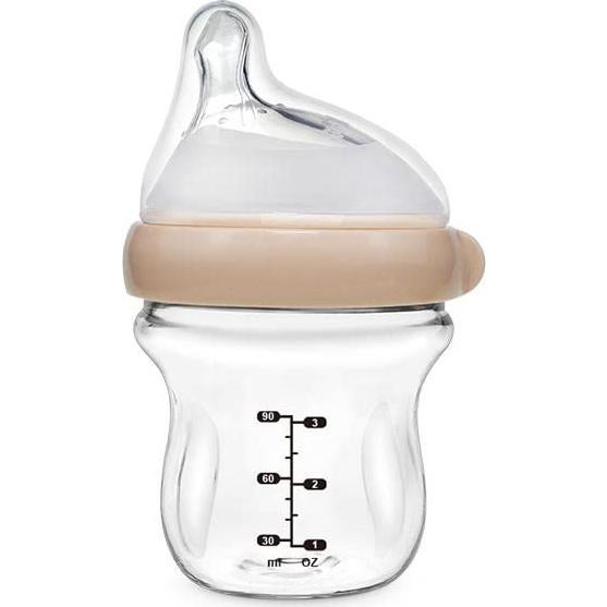 Botella Anti-Cólico de Vidrio Haakaa 120 ml con Tetina Ortodóntica
