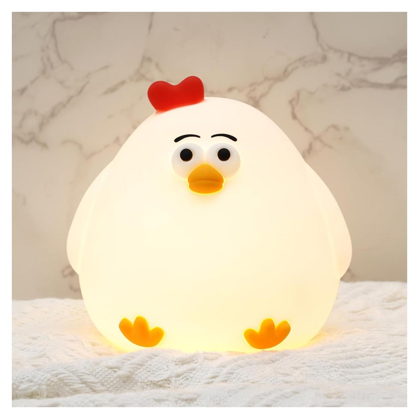Luz Nocturna para Bebés Haakaa Pollo Silicona Recargable USB