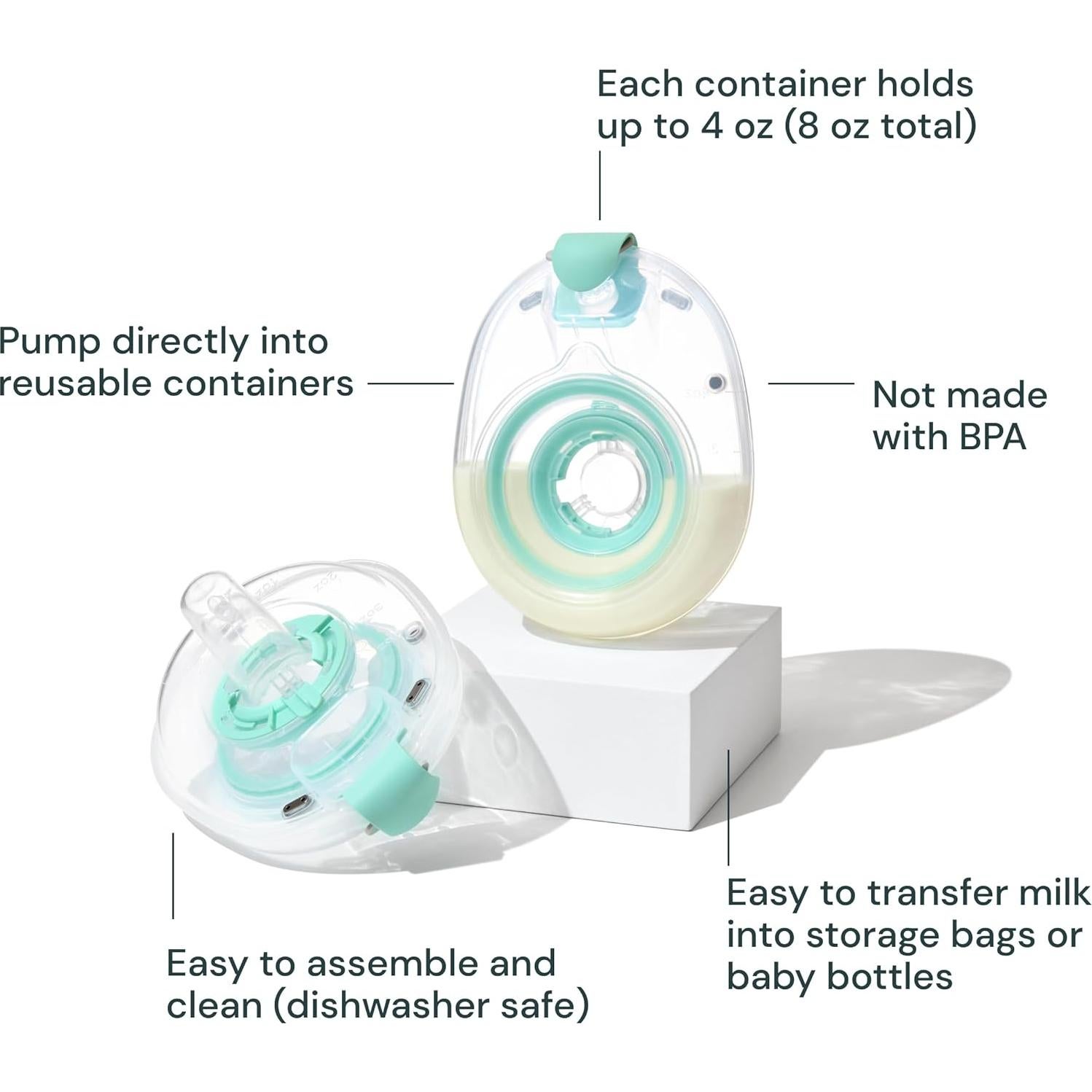 Contenedores Reutilizables de Leche Materna Willow 21mm - 4 oz - 2ct
