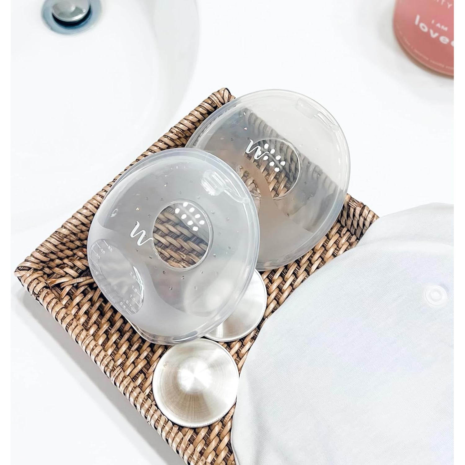 Tazas de Leche Catch-All Willow, Paquete de 2, Silicona BPA Free