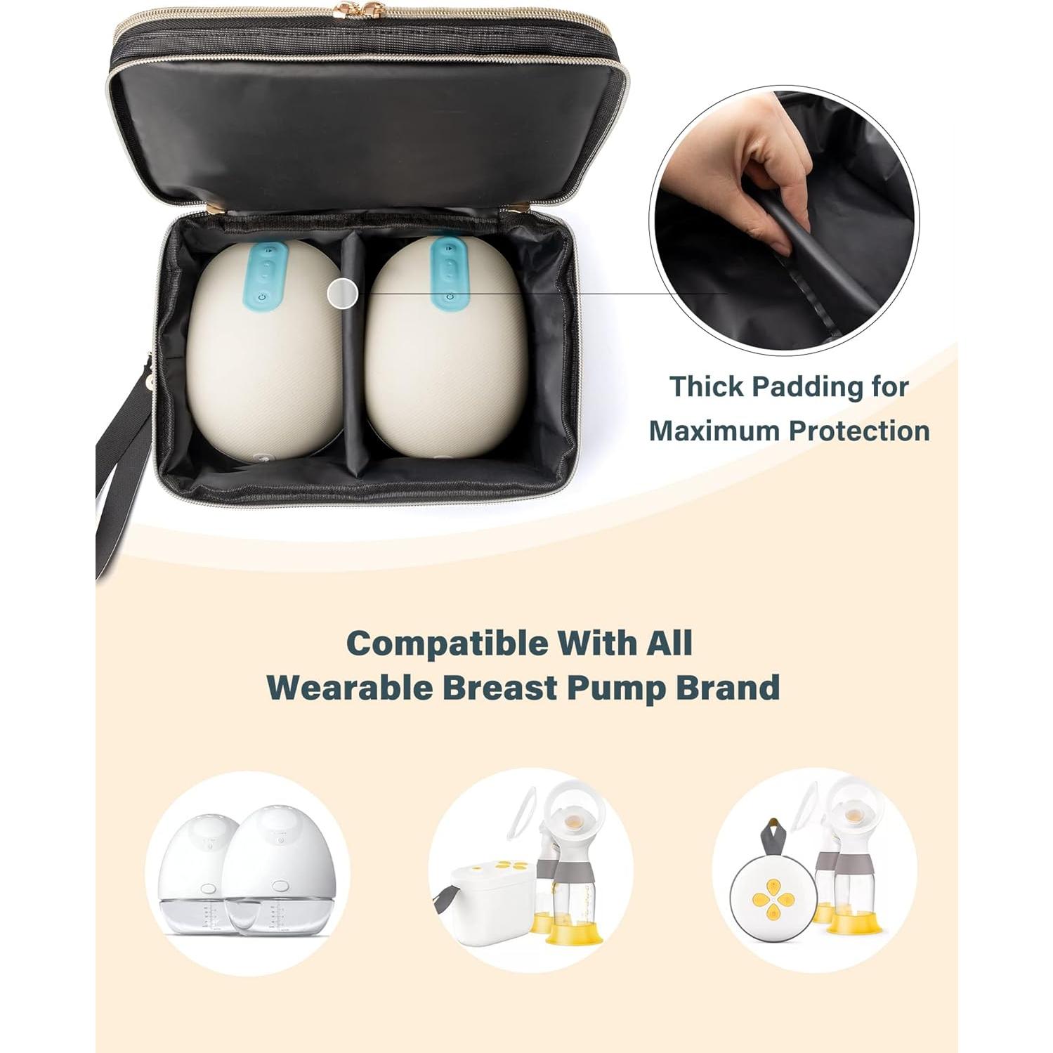 Bolsa de Almacenamiento para Extractor de Leche EliteMama - Negro