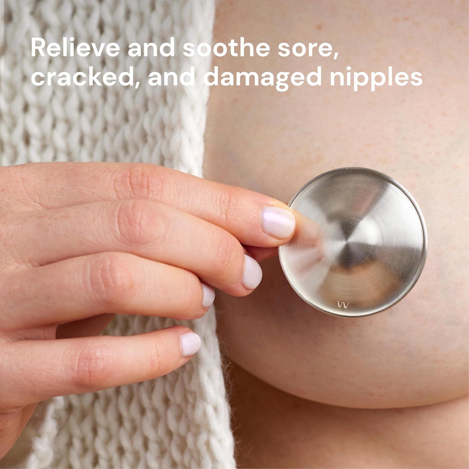 Copas de Lactancia de Plata Calmante Willow - 2 Unidades, Alivio Natural