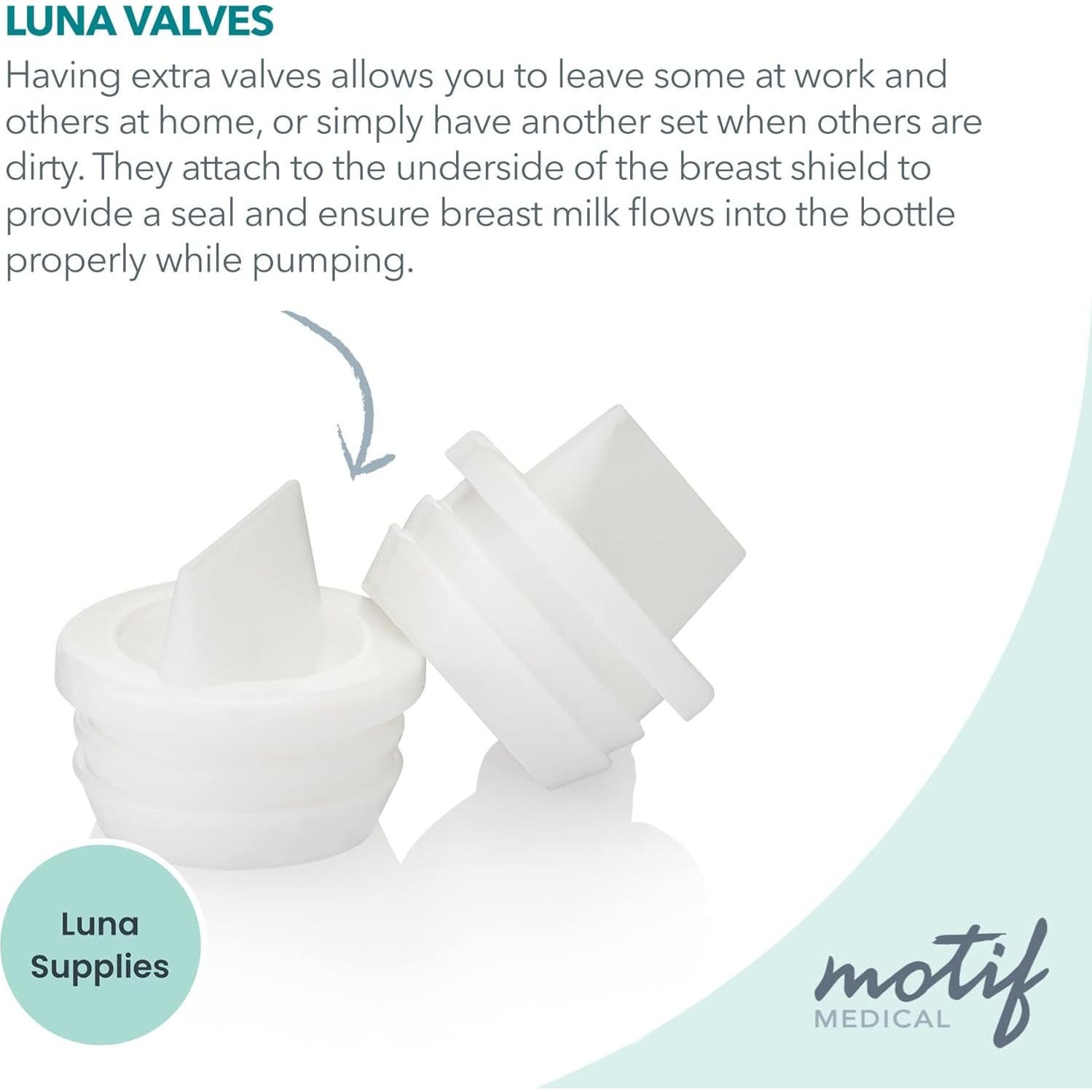 Válvulas de Repuesto Motif Medical para Extractor Luna - 2 Piezas