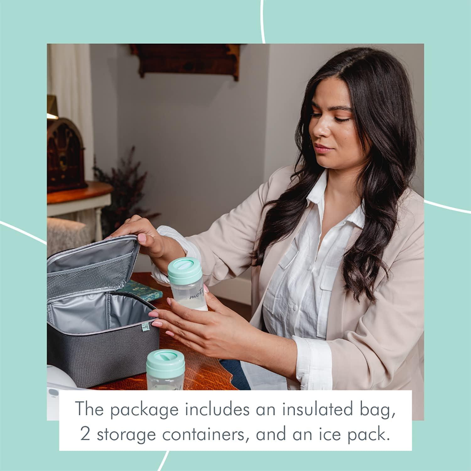 Conjunto Enfriador de Leche Materna Motif Medical Luna - Aislada, 2 Contenedores