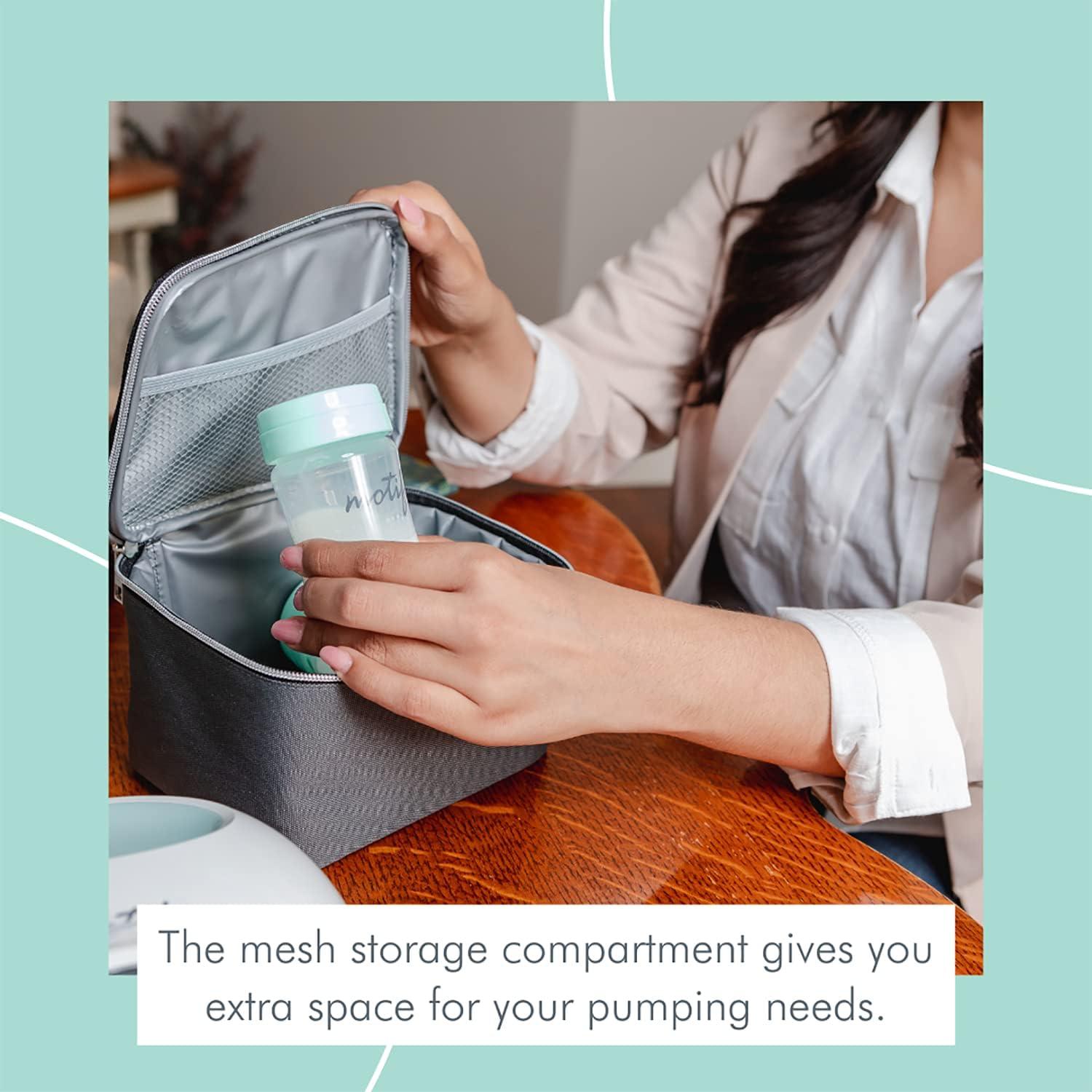 Conjunto Enfriador de Leche Materna Motif Medical Luna - Aislada, 2 Contenedores