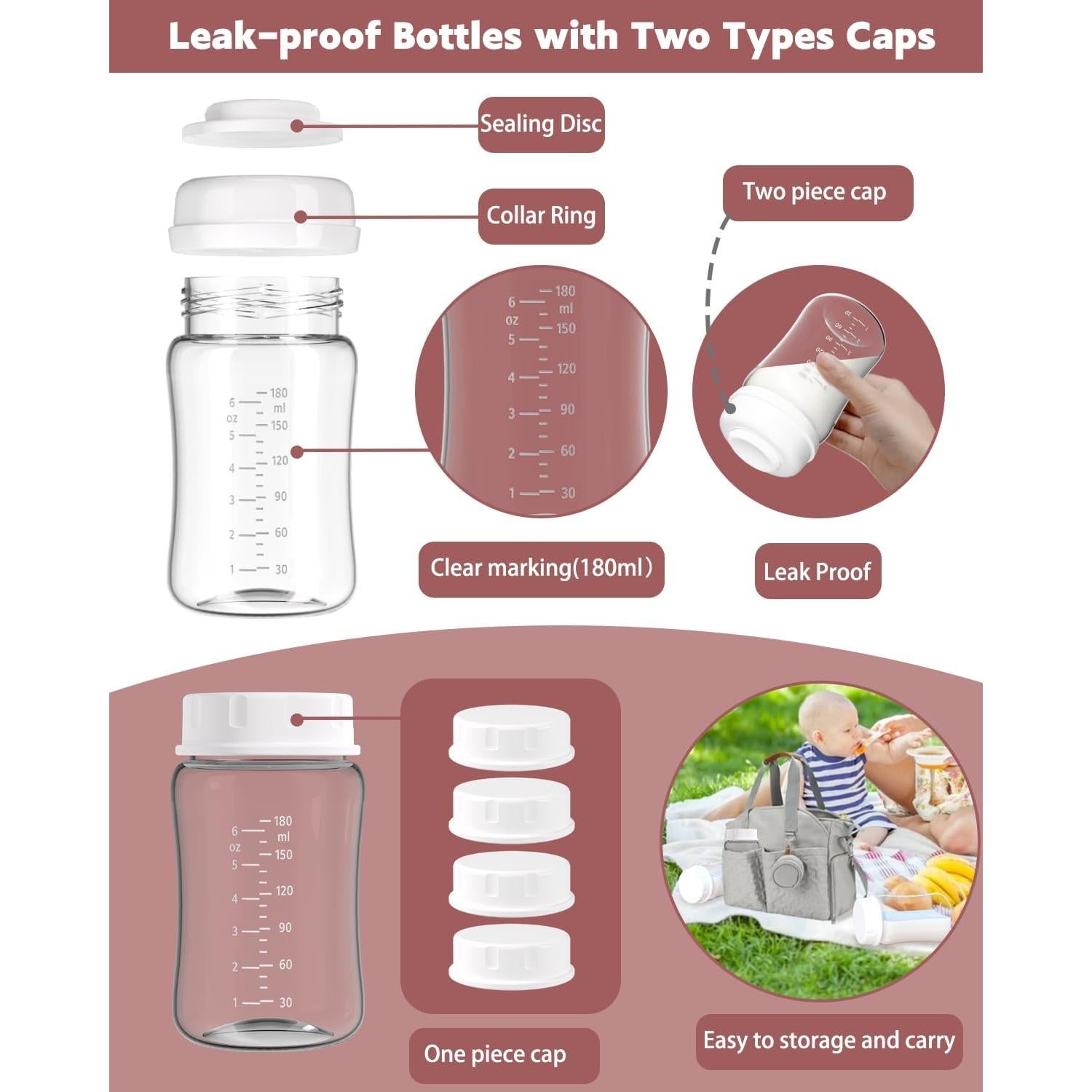 Kit de Piezas de Bomba de Pecho IVARONAL 4 Paquetes 22mm