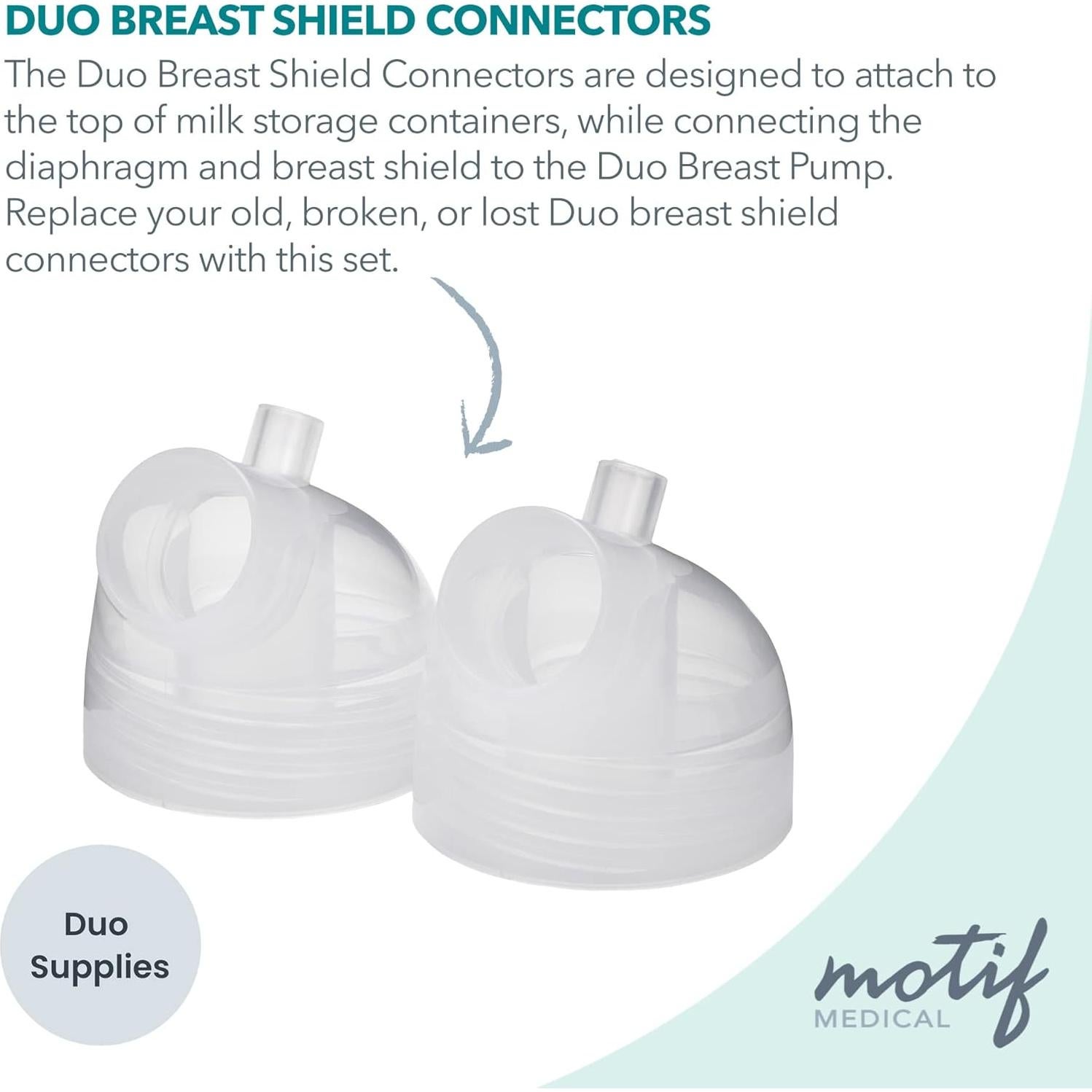 Conectores de Repuesto Motif Medical para Extractor de Leche Doble