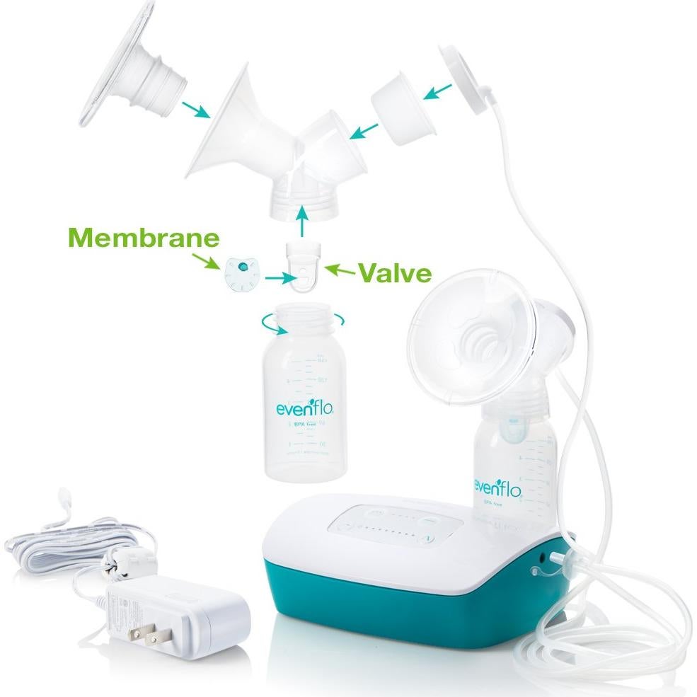 Membranas y Válvulas de Silicona Evenflo para Extractores de Leche