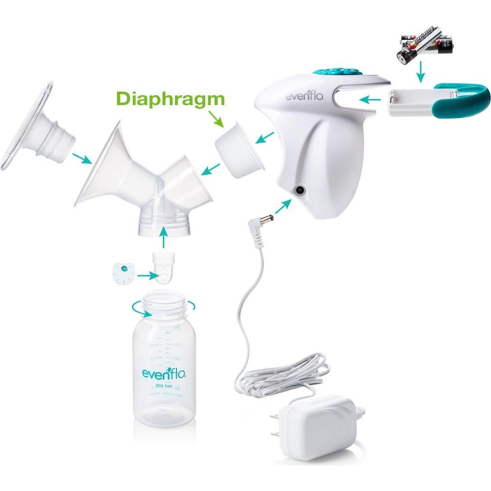 Diafragmas de Silicona Evenflo Feeding para Extractores de Leche - 2 Piezas