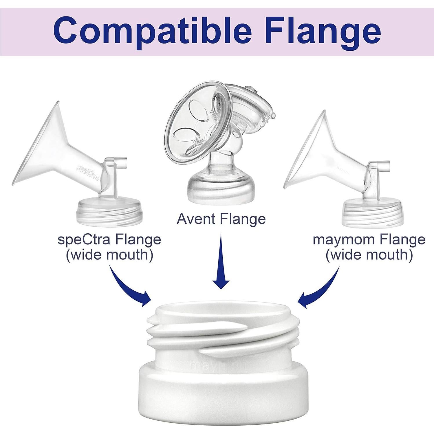 Cambiador de Rosca Maymom para Botellas de Boca Ancha 4 Pcs