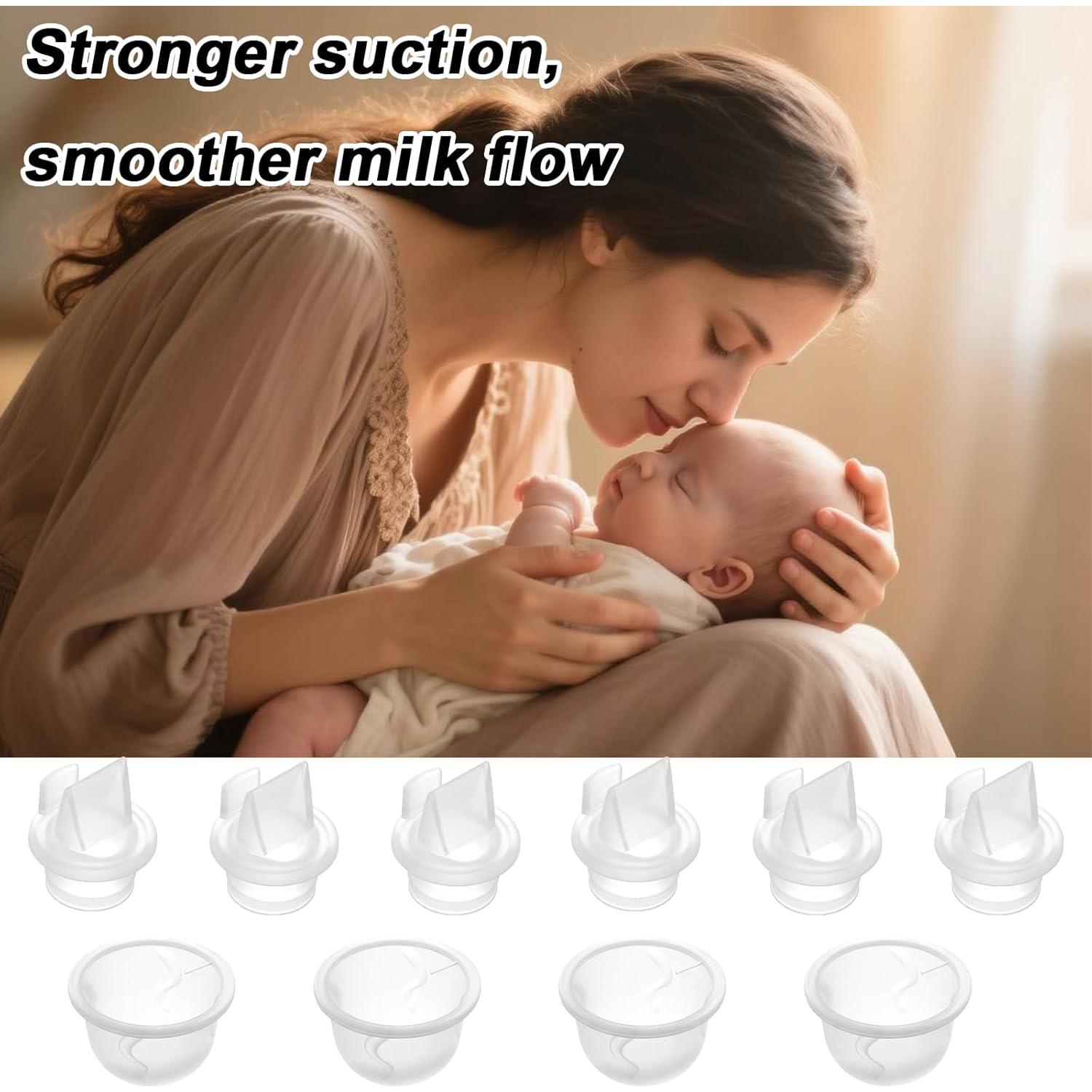 10 Accesorios para Extractores de Leche BOXOB - Silicona BPA Free