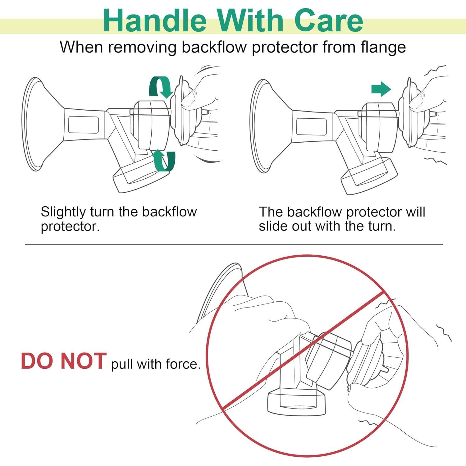 Protector de Retorno Maymom para Extractores Spectra S1 S2 9 Plus - 6 Piezas