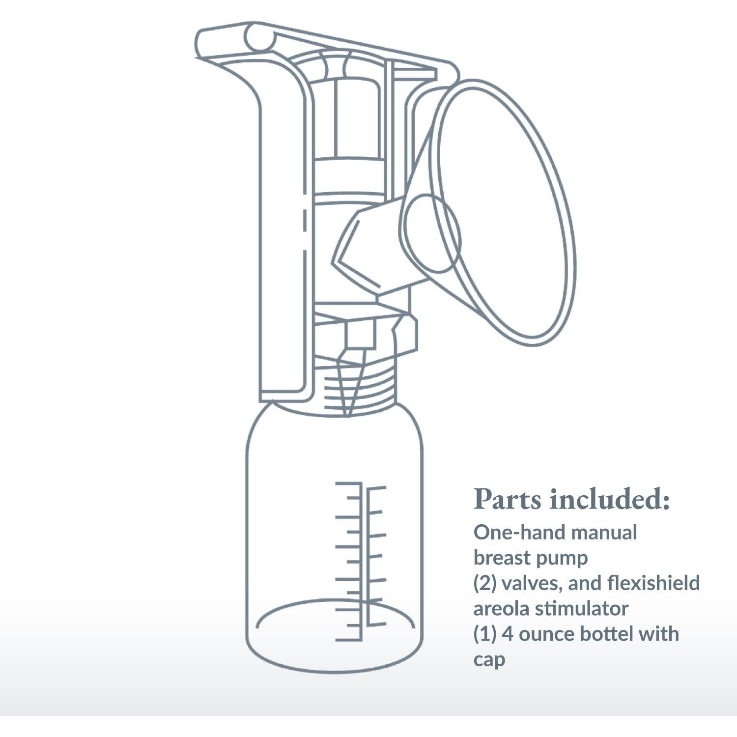 Bomba de Pecho Manual Ameda 17066P con Estimulador Flexishield