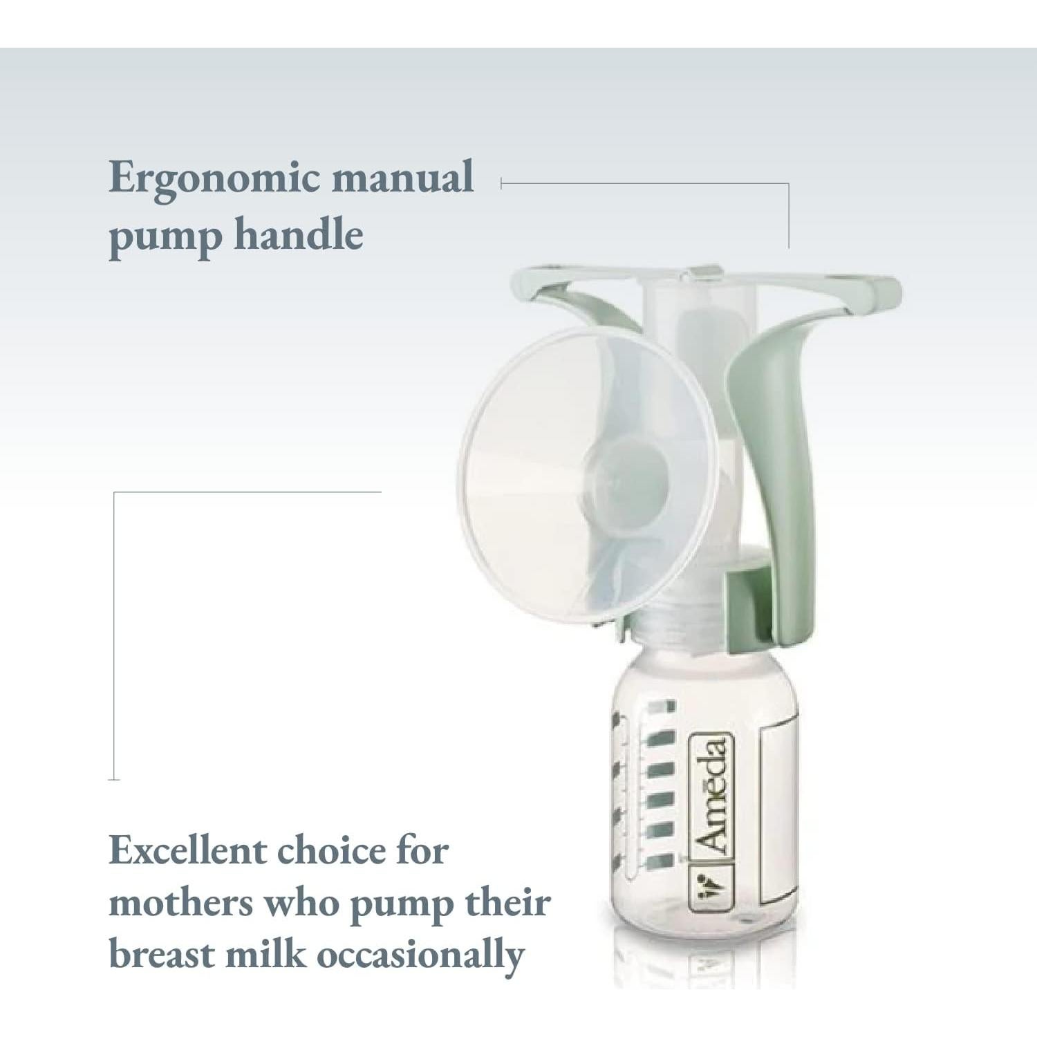 Bomba de Pecho Manual Ameda Portátil Libre de BPA 199g