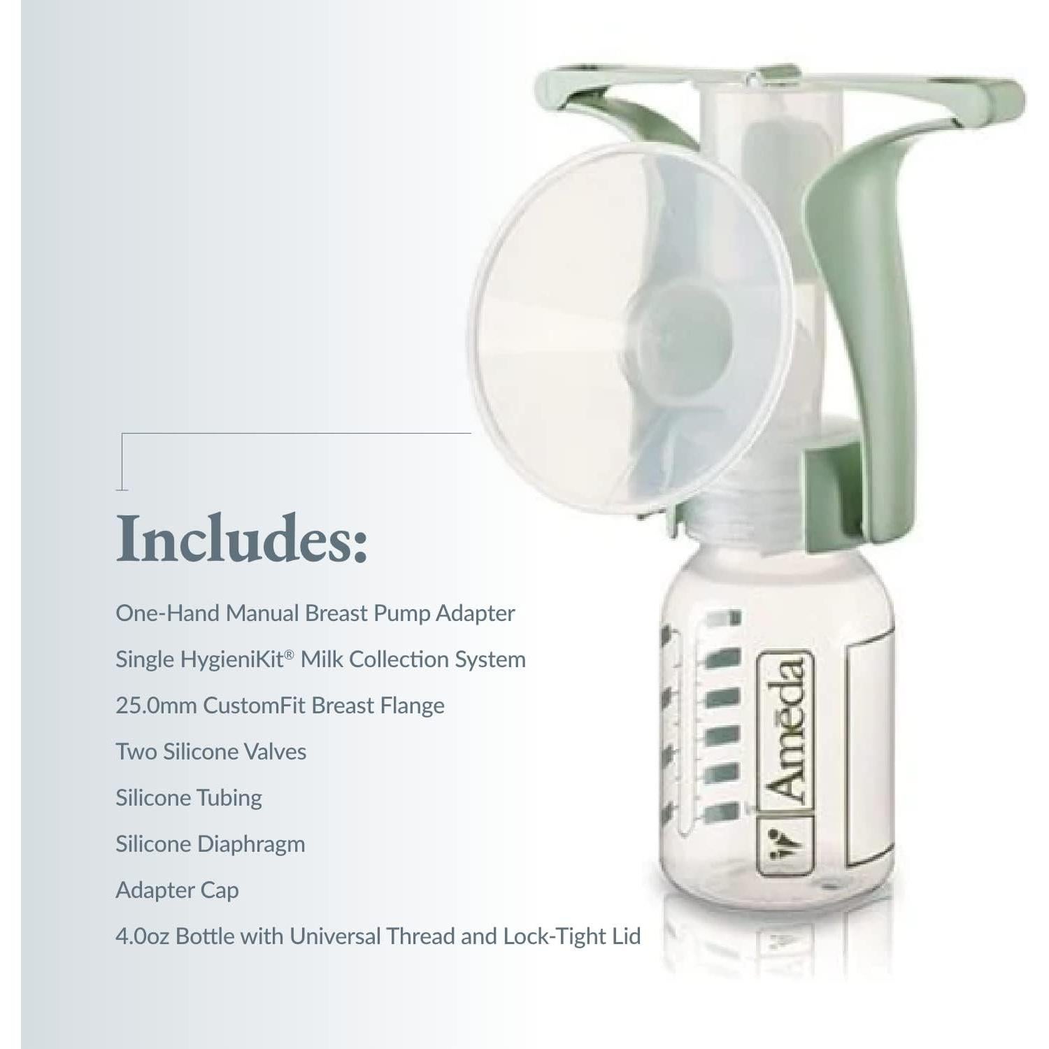 Bomba de Pecho Manual Ameda Portátil Libre de BPA 199g