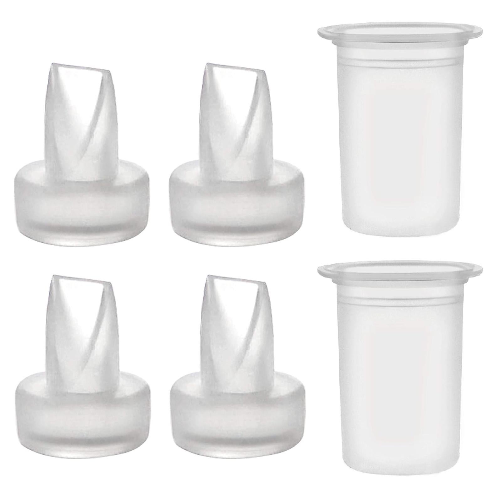 Partes de Bomba Maymom Compatibles Ameda Purely Yours - 4 Válvulas y 2 Membranas