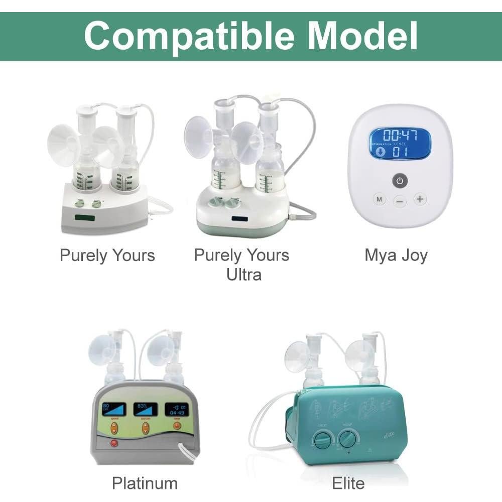 Partes de Bomba Maymom Compatibles Ameda Purely Yours - 4 Válvulas y 2 Membranas
