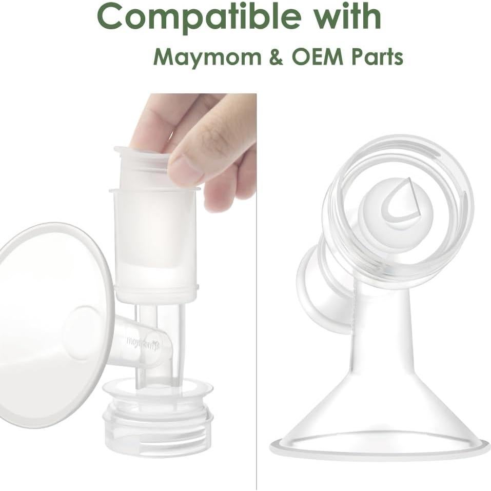 Partes de Bomba Maymom Compatibles Ameda Purely Yours - 4 Válvulas y 2 Membranas