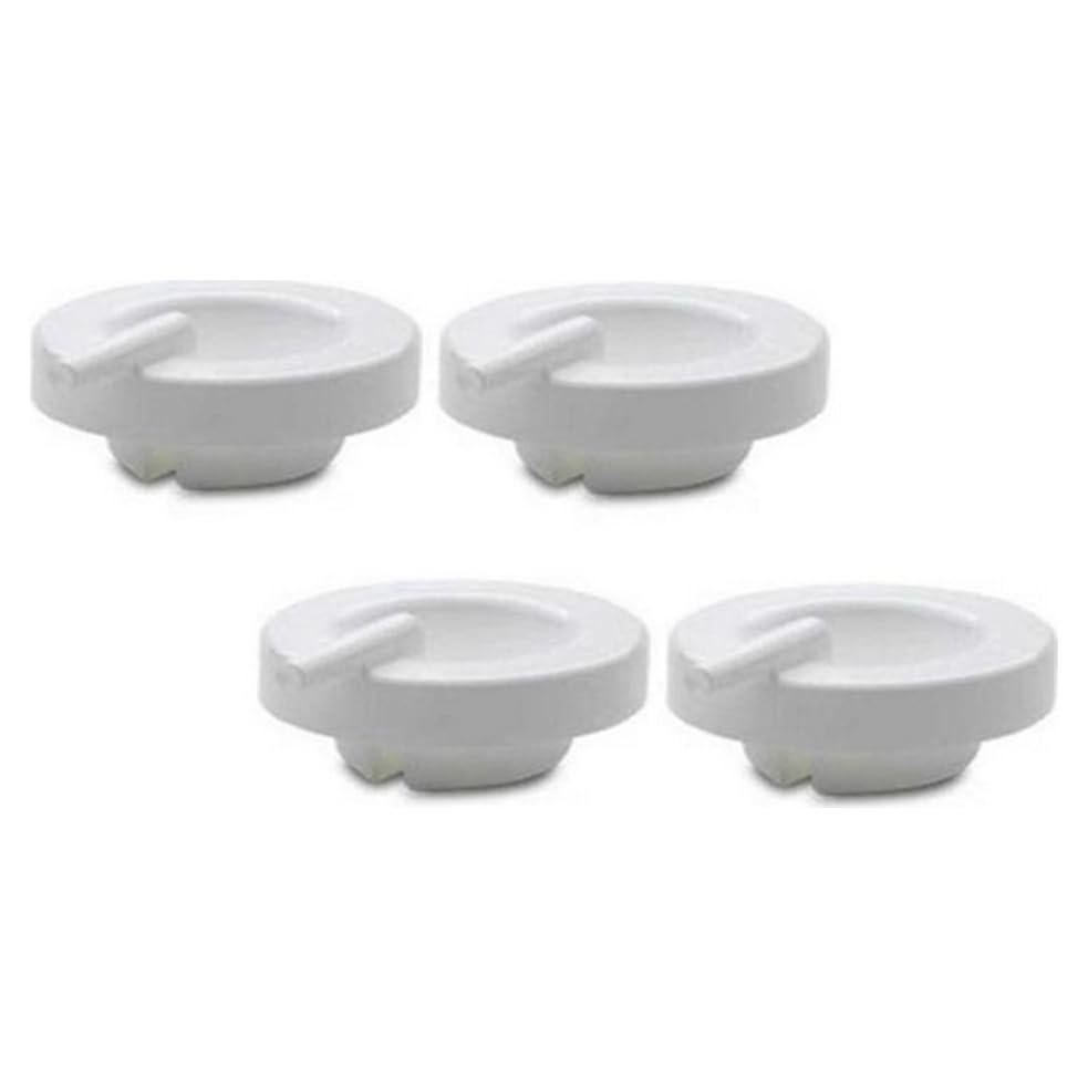 Tapa Adaptadora Blanca Maymom para Bomba Ameda - 4 Unidades