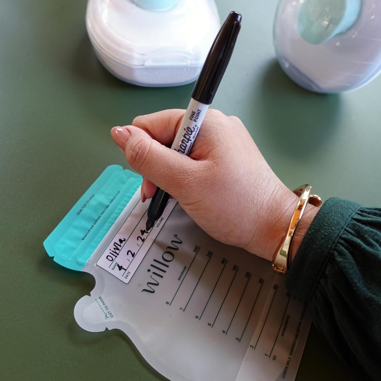 Bolsas de Almacenamiento de Leche Materna Willow 8oz 100ct