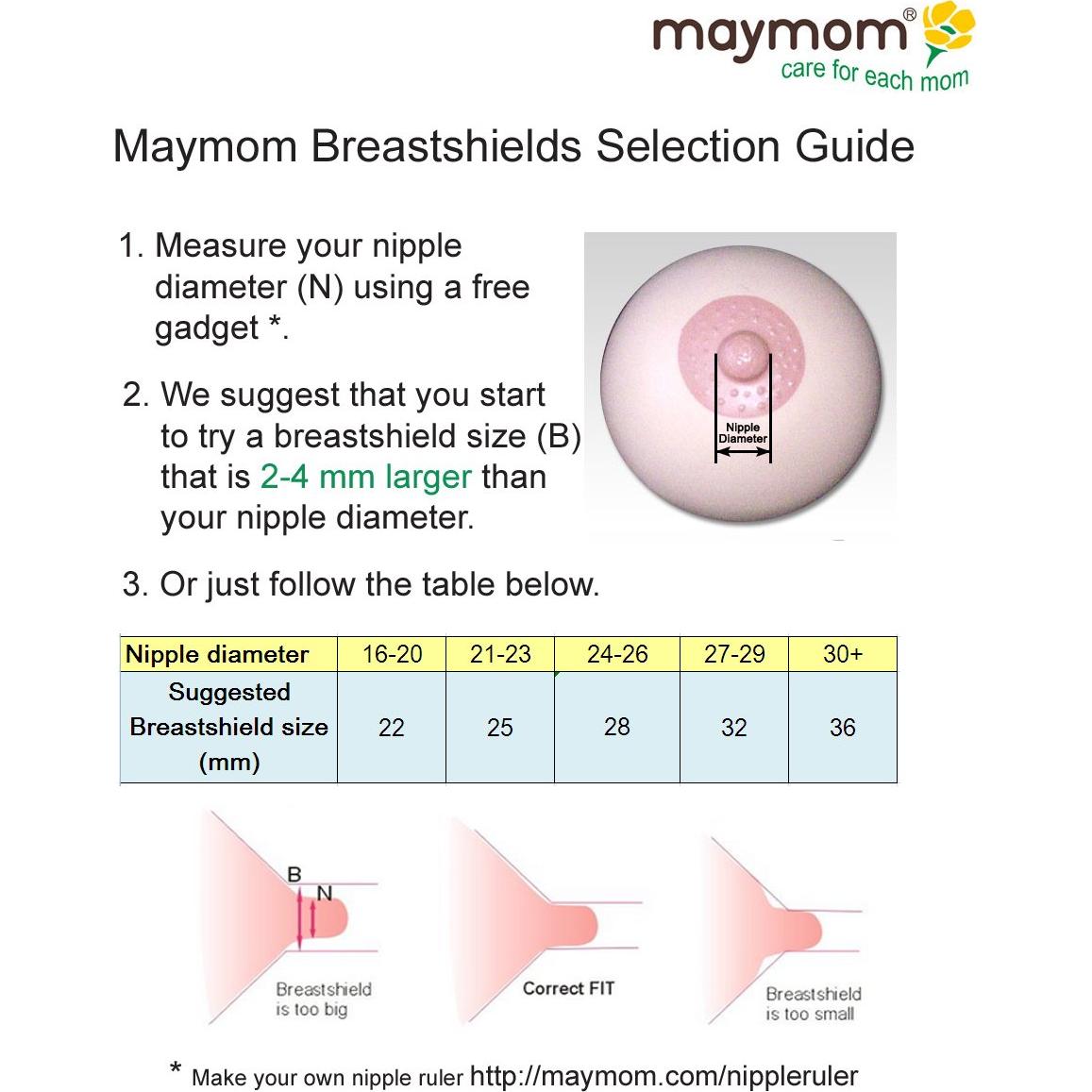 Kit Flange Reemplazo Maymom 25 mm para Extractor Ameda