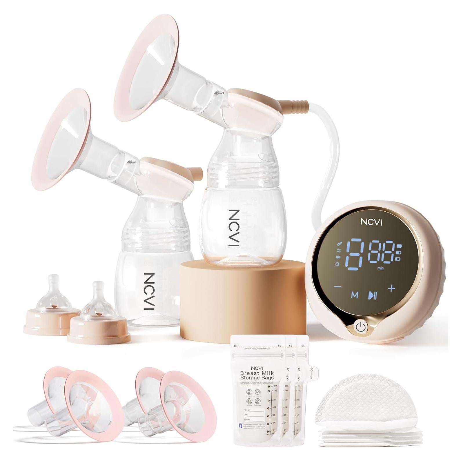 Bomba de Pecho Eléctrica Doble NCVI 8100 4 Modos 9 Niveles