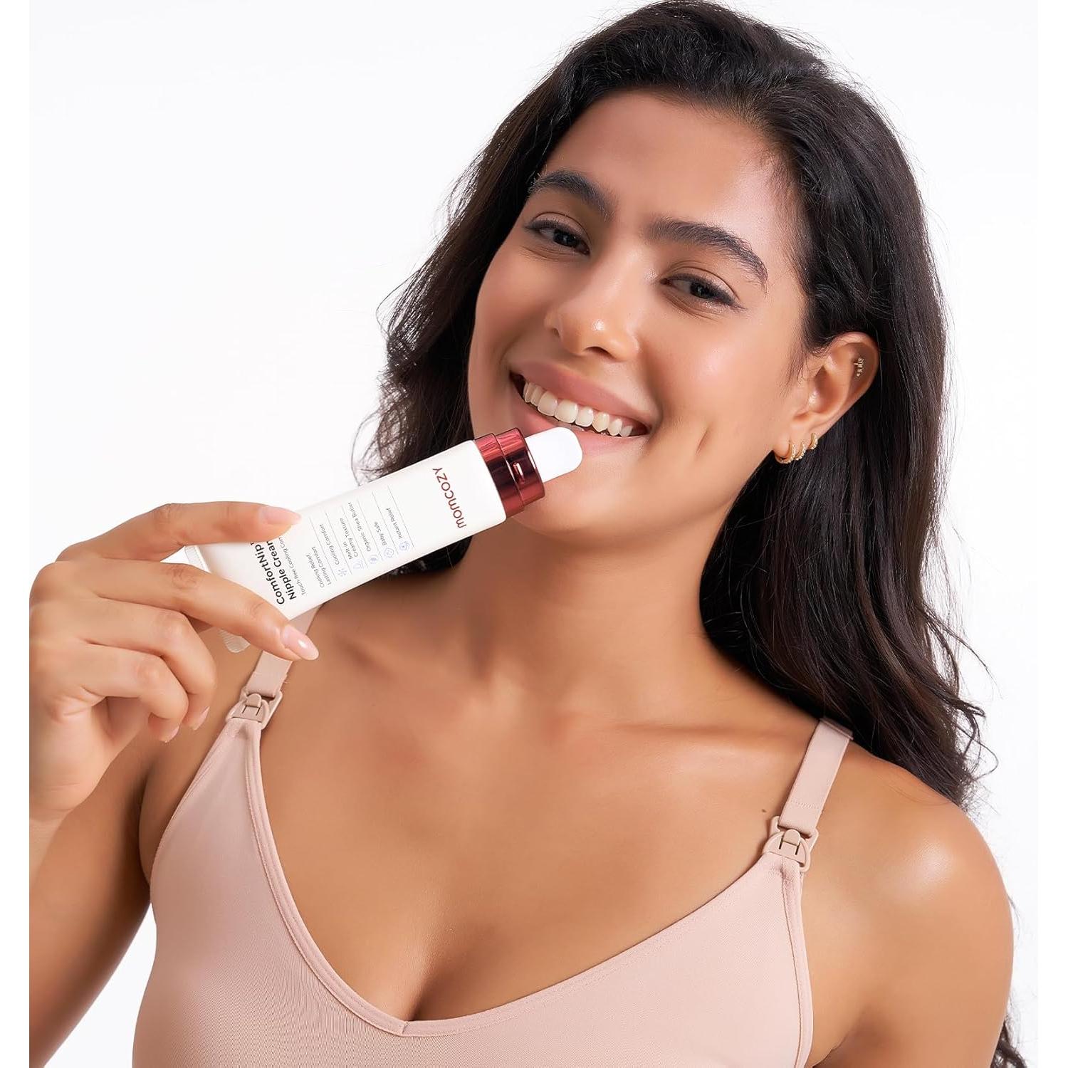 Crema para pezones Momcozy ComfortNip 50g - Alivio instantáneo