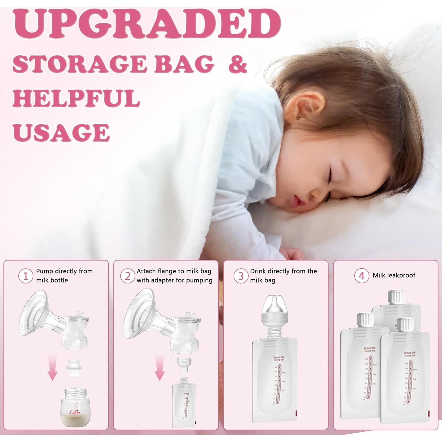 Bomba de Pecho Eléctrica Doble Lulia, 4 Modos, 9 Niveles, 2500mAh