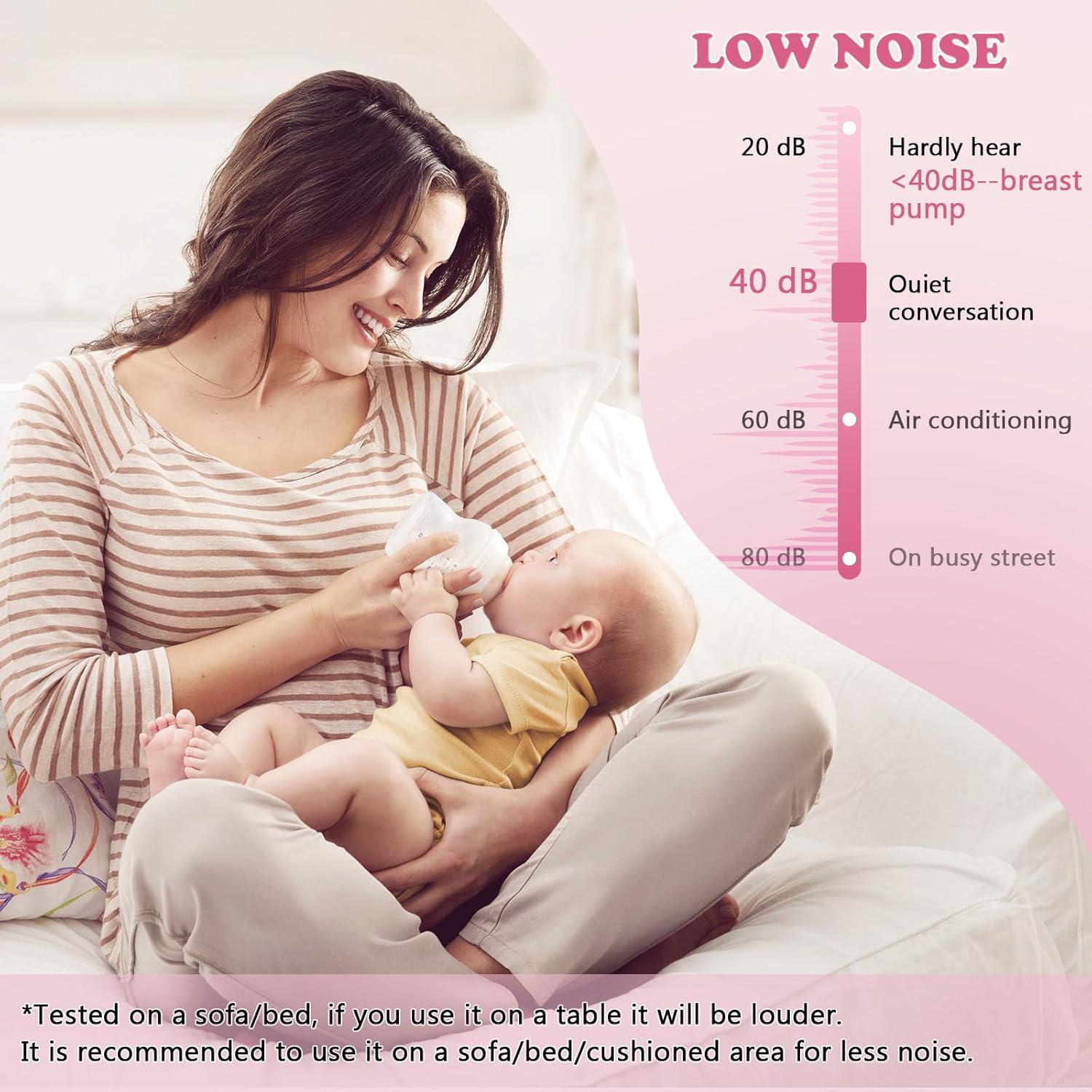 Bomba de Pecho Eléctrica Doble Lulia, 4 Modos, 9 Niveles, 2500mAh