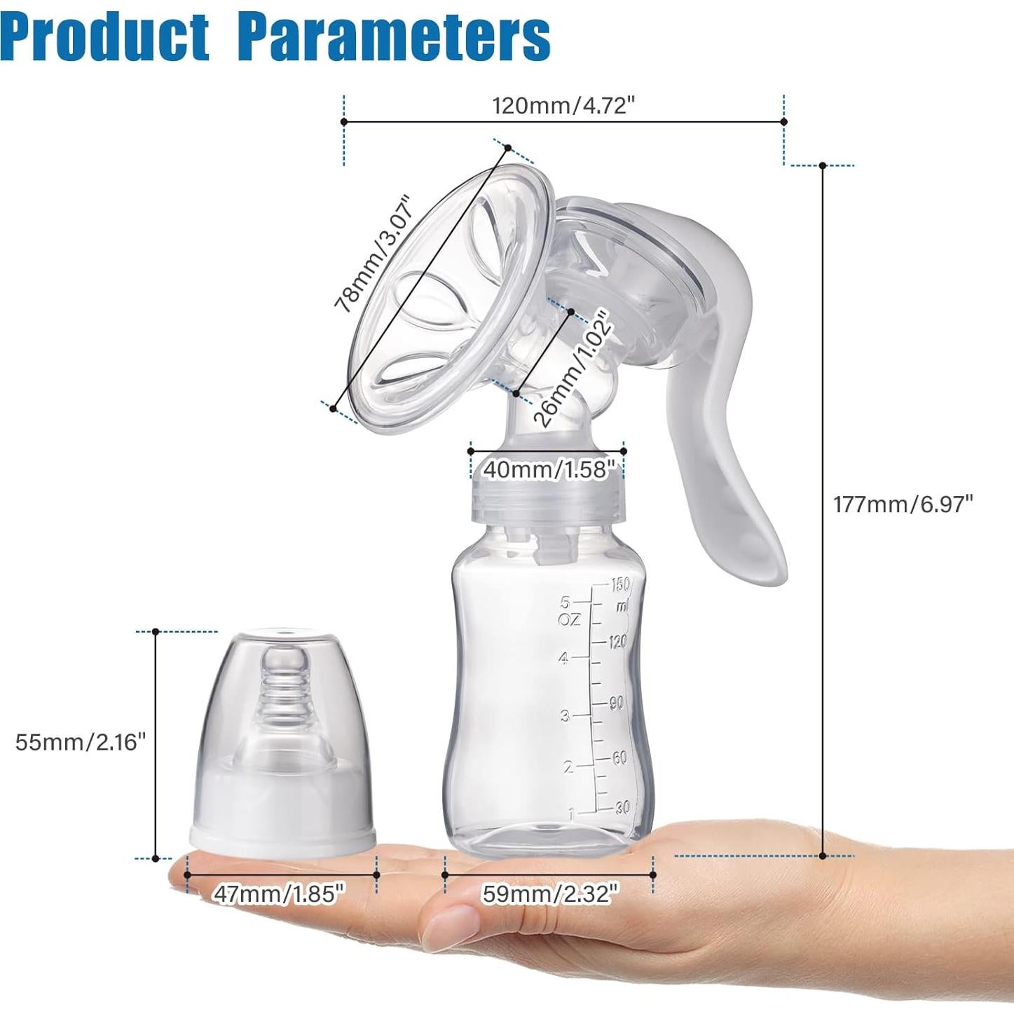 Bomba de Pecho Manual Elfzone - Silicona Ajustable 141g